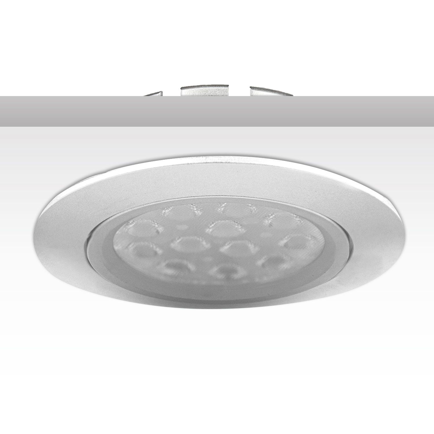 ISOLED LED Einbaustrahler, silber, 15W, 72°, rund, neutralweiß, dimmbar - 2