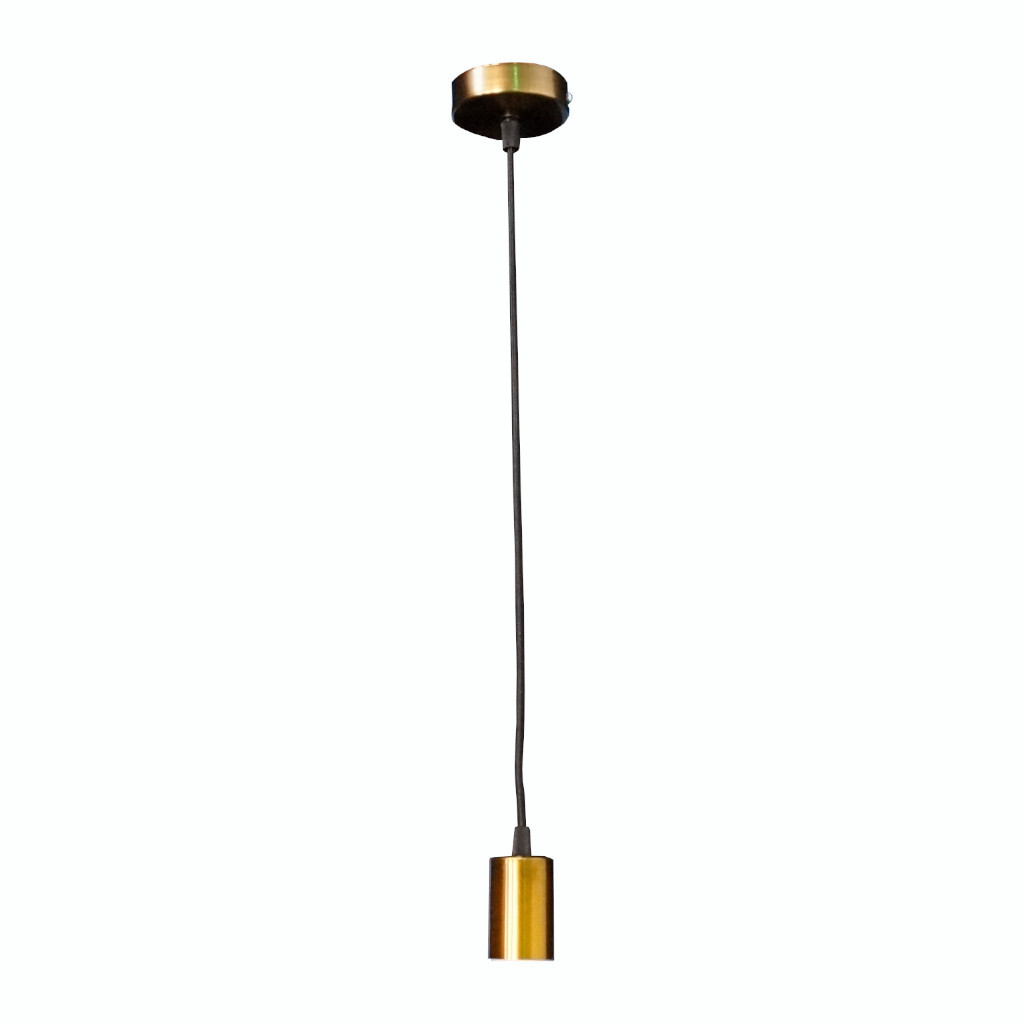 Emilum Schnurpendel mit Textilkabel, E27 Sockel Bronze - 1