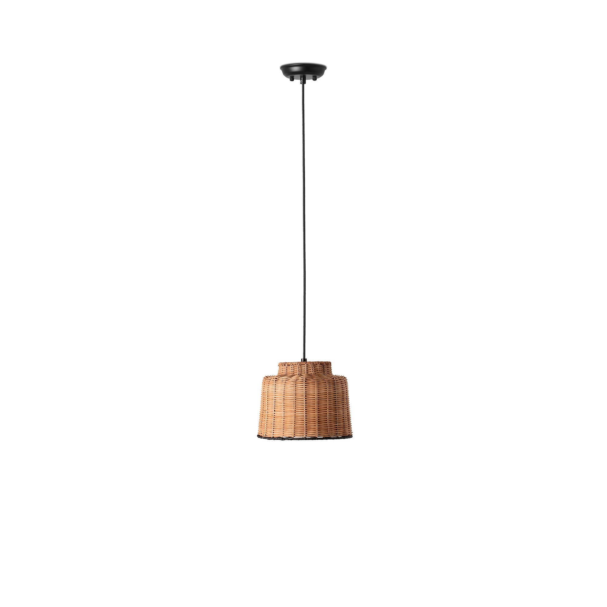 Faro SAIPAN Hängeleuchte schwarz/rattan Faro SAIPAN Hängeleuchte schwarz/rattan - 1