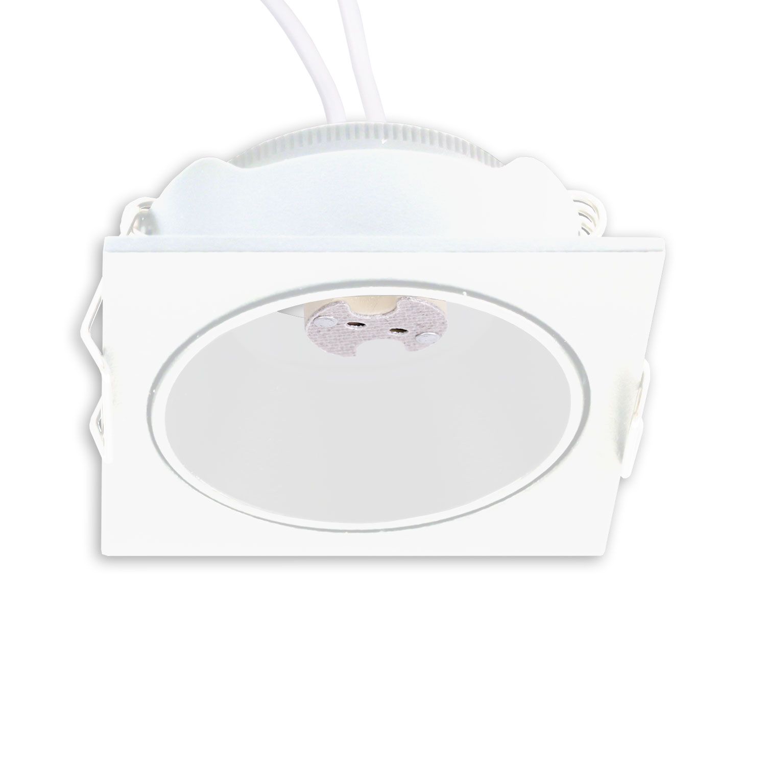 ISOLED Einbaurahmen für MR11/GU10 Mini Spots, eckig, weiß - 2