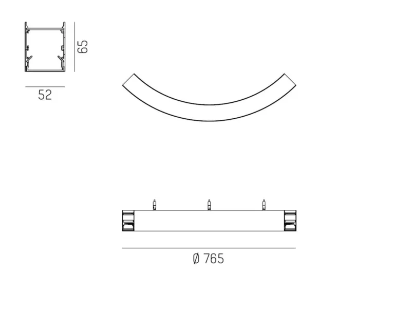 Molto Luce LOG 50 RING 90° PDI (weiß) - 2