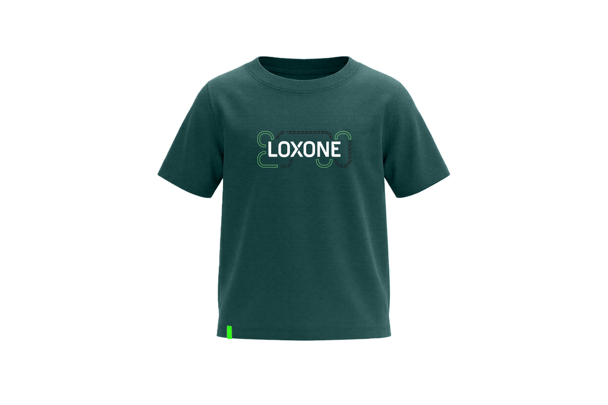 Loxone Kids T-Shirt Lifestyle Dunkelgrün 152 Loxone Kids T-Shirt Lifestyle Dunkelgrün 152 - 1
