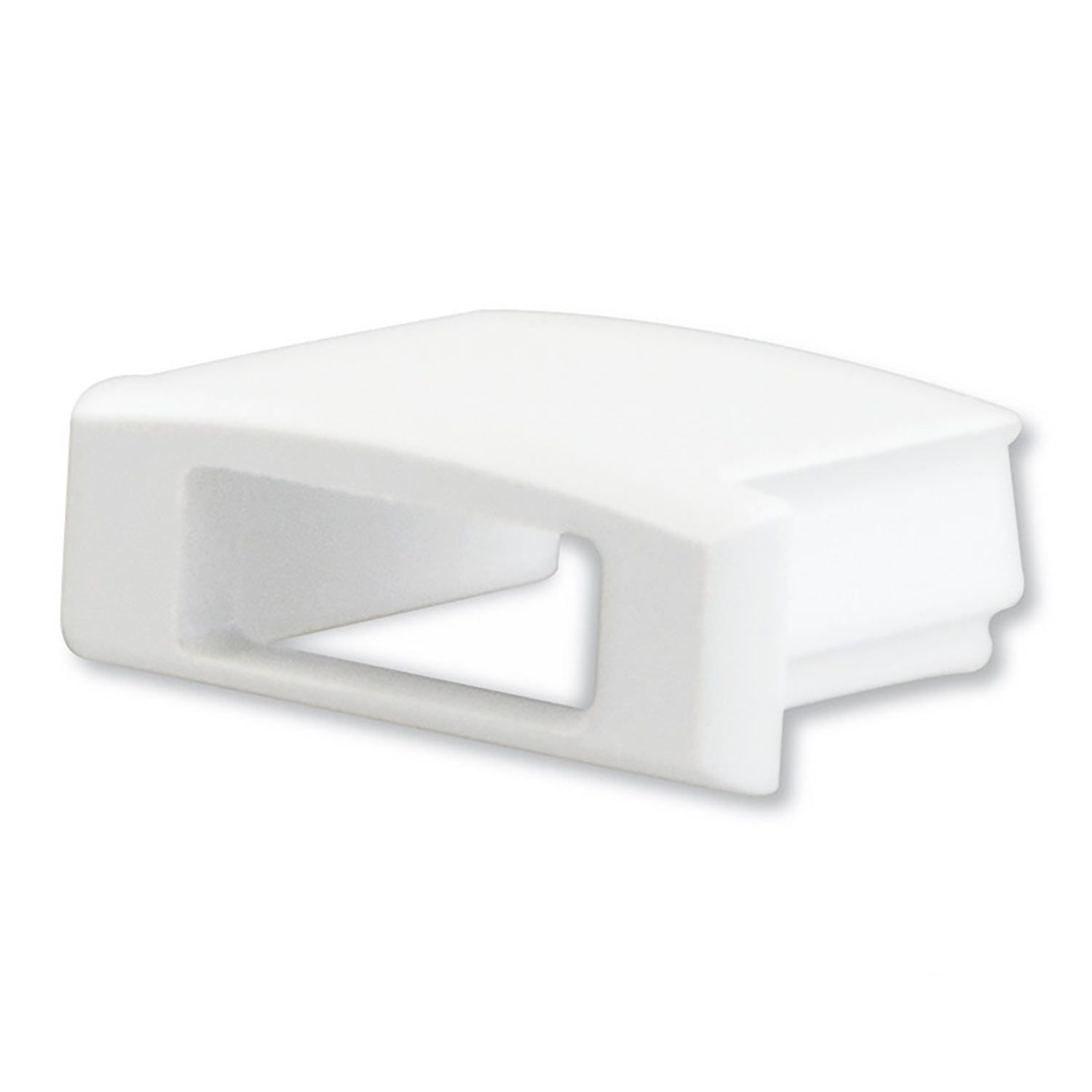 ISOLED Endkappe EC2W weiß für SURF12 FLAT mit Kabeldurchführung, 1 STK - 1