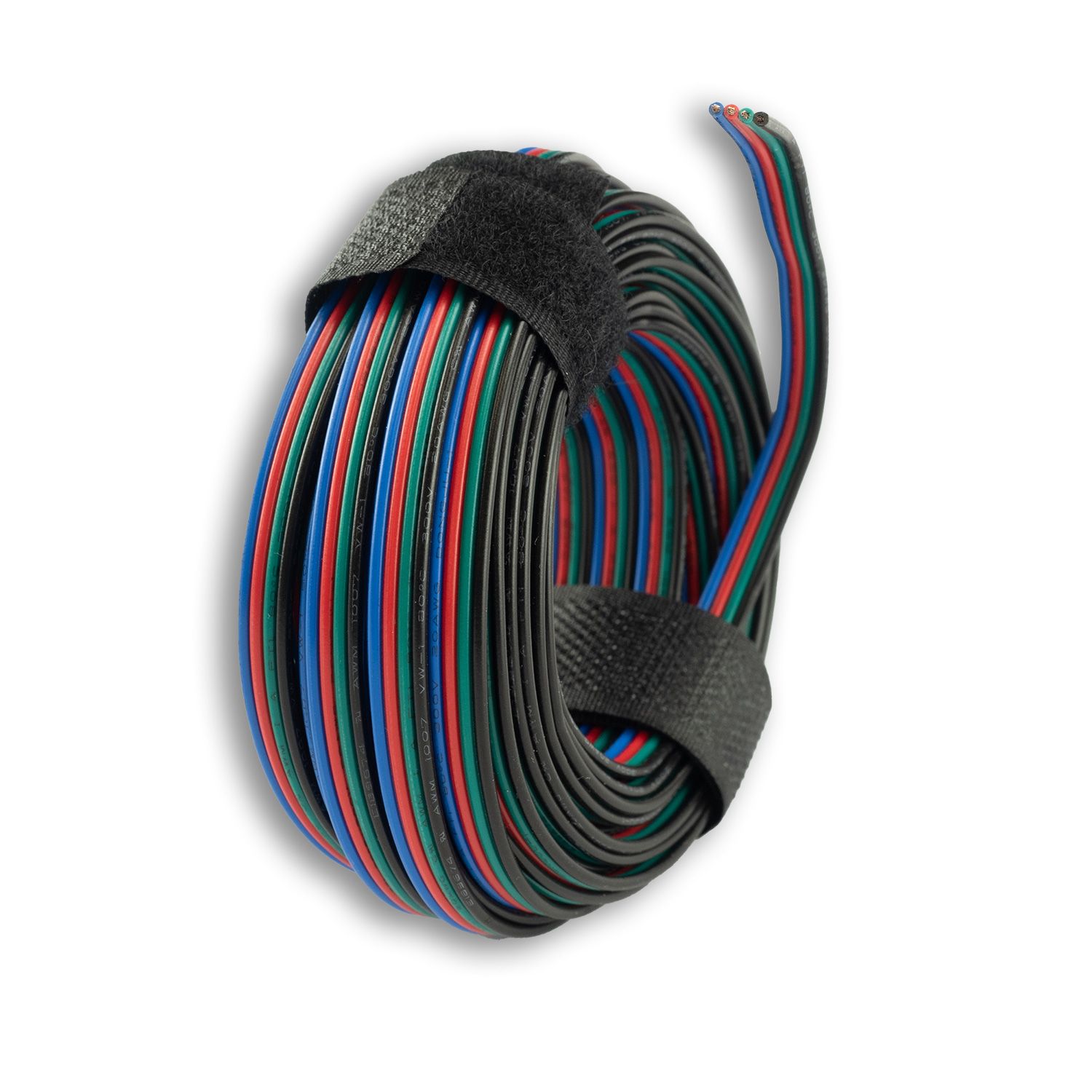 ISOLED Kabel RGB 10m Rolle 4-polig 0,50mm² H03VH-H AWG20 ISOLED Kabel RGB 10m Rolle 4-polig 0,50mm² H03VH-H AWG20 - 1