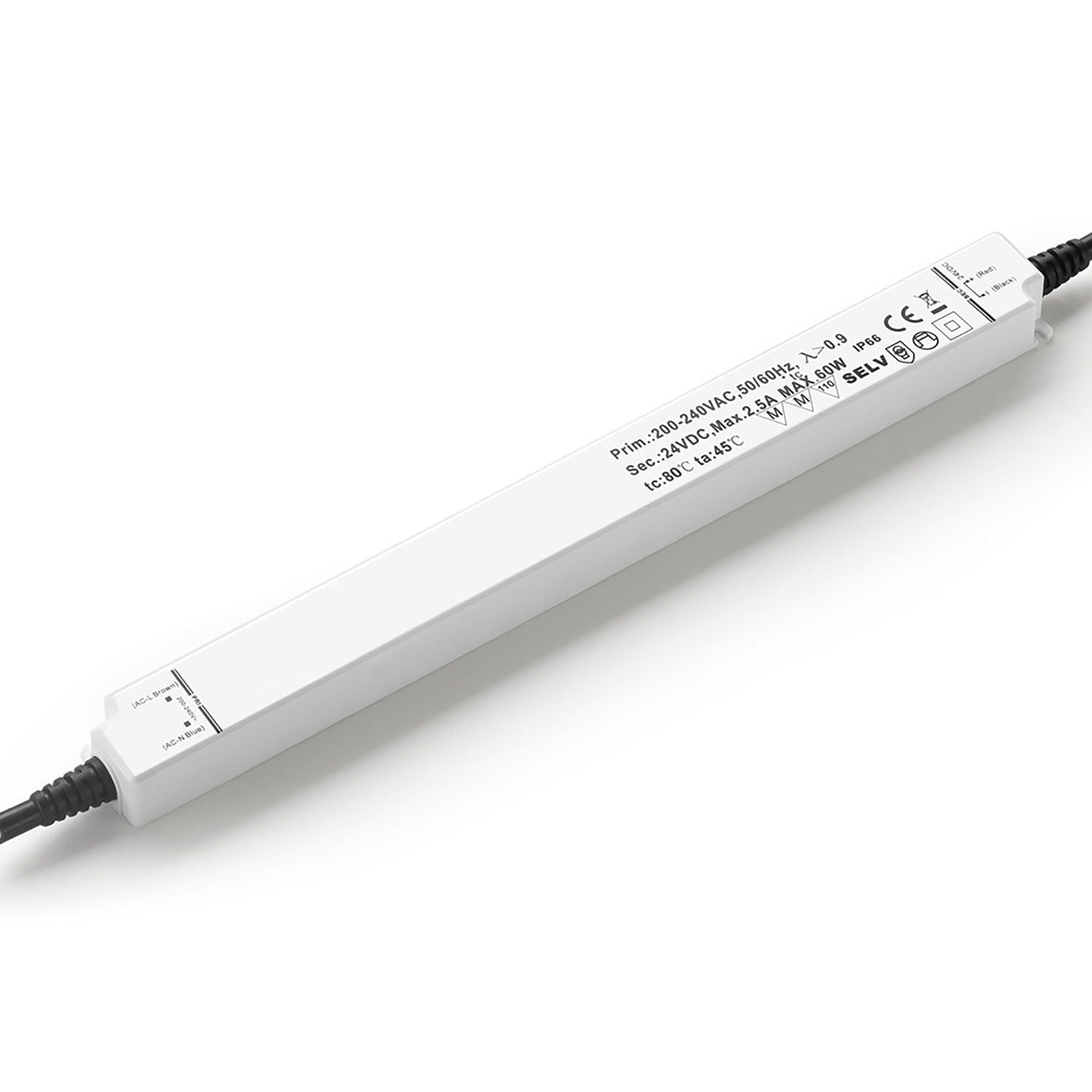 ISOLED LED Trafo 24V/DC, 0-60W, IP66, SELV ISOLED LED Trafo 24V/DC, 0-60W, IP66, SELV - 1