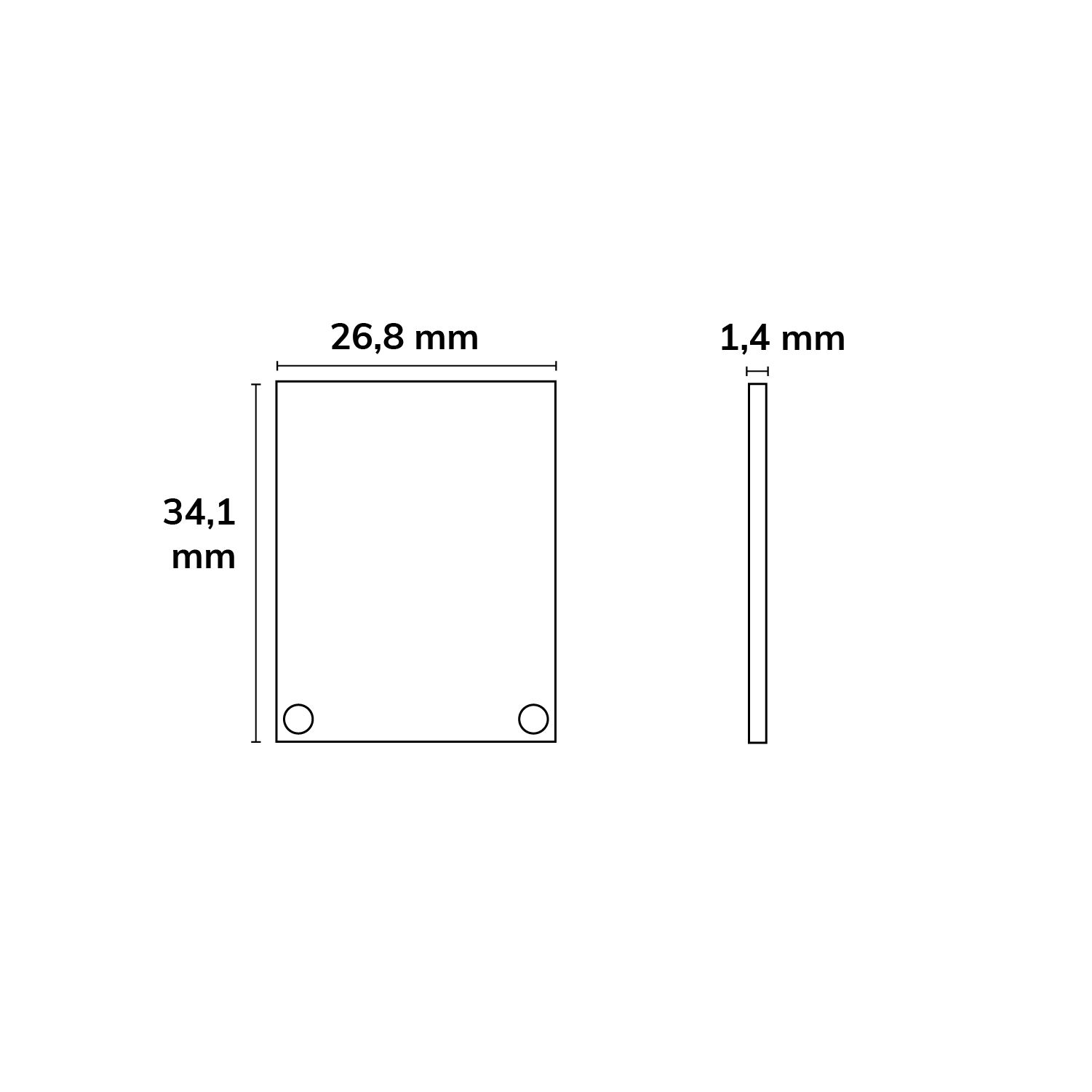 ISOLED Endkappe EC45 Alu weiß RAL 9010 für SURF/DIVE20 FLAT mit COVER12, 2 STK, inkl. Schrauben - 2