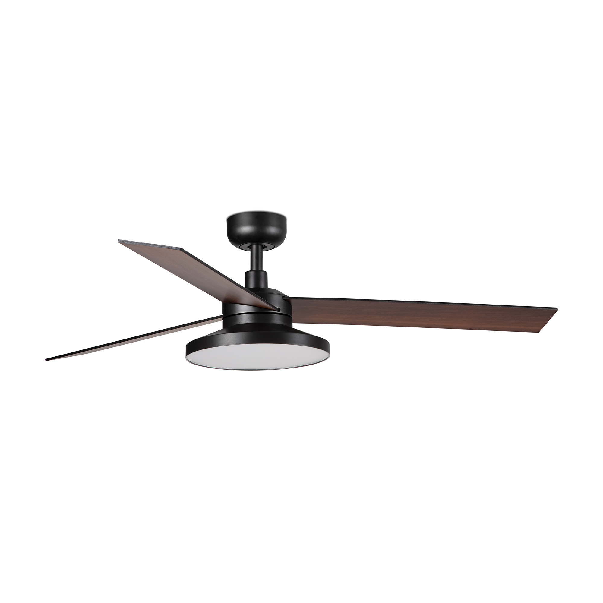 Faro RUDDER TAK 3 L Ventilator schwarz/Nussbaum 3000K - Produktbild 1