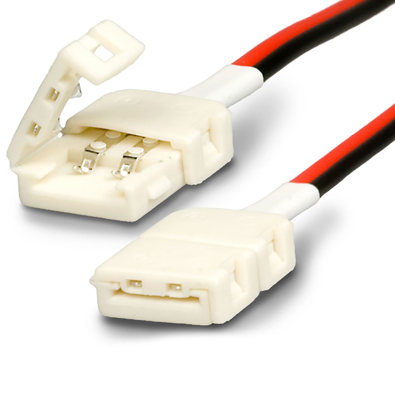 ISOLED Clip-Verbinder mit Kabel (max. 5A) C1-28 für 2-pol. IP20 Flexstripes mit Breite 8mm, Pitch >12mm ISOLED Clip-Verbinder mit Kabel (max. 5A) C1-28 für 2-pol. IP20 Flexstripes mit Breite 8mm, Pitch >12mm - 1