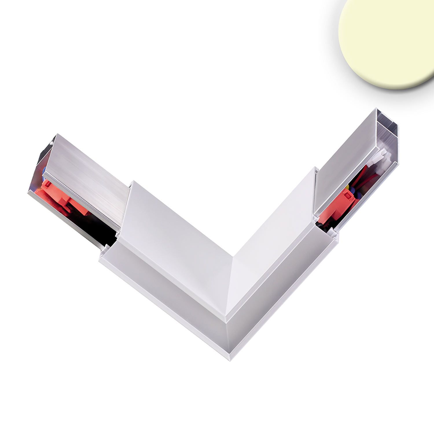 ISOLED Eckverbinder 90° prismatisch für Hängeleuchte Linear Up&Down, 3W, weiß, warmweiß ISOLED Eckverbinder 90° prismatisch für Hängeleuchte Linear Up&Down, 3W, weiß, warmweiß - 1