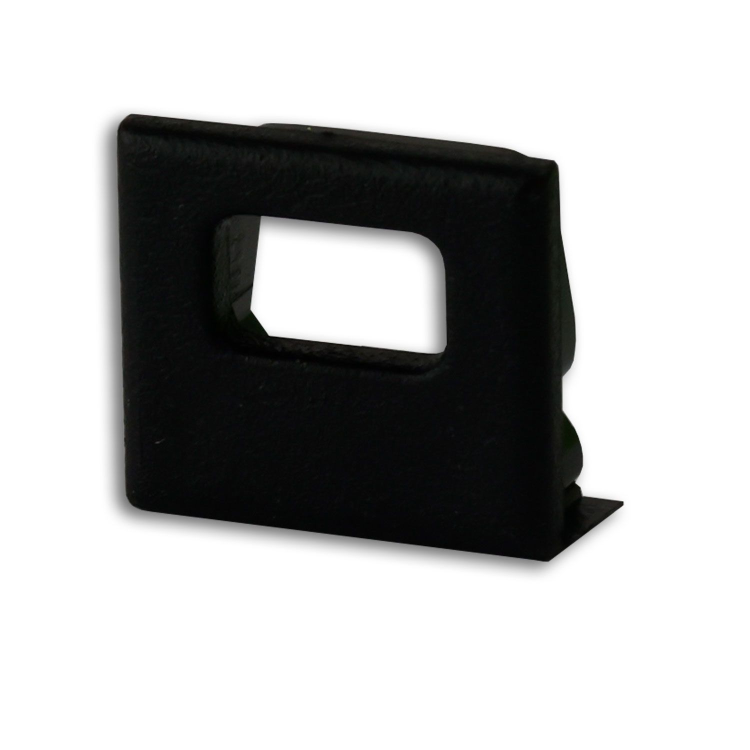 ISOLED Endkappe EC82B schwarz für Profil SURF10 mit Kabeldurchführung, 1 STK - 1
