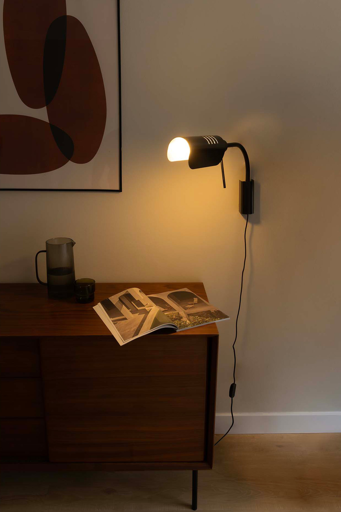Faro MARTINICA S Schwarze Wandleuchte mit Wandarm - 2