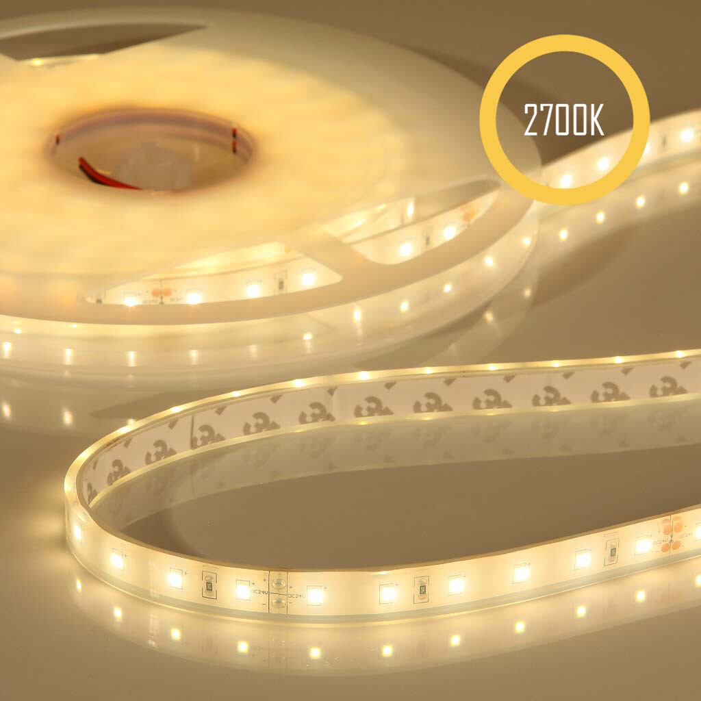 Emilum Flex Stripe 24V, 14.4W, 2700K, CRI90, 60LED, IP68, 12,5mm - Produktbild 1