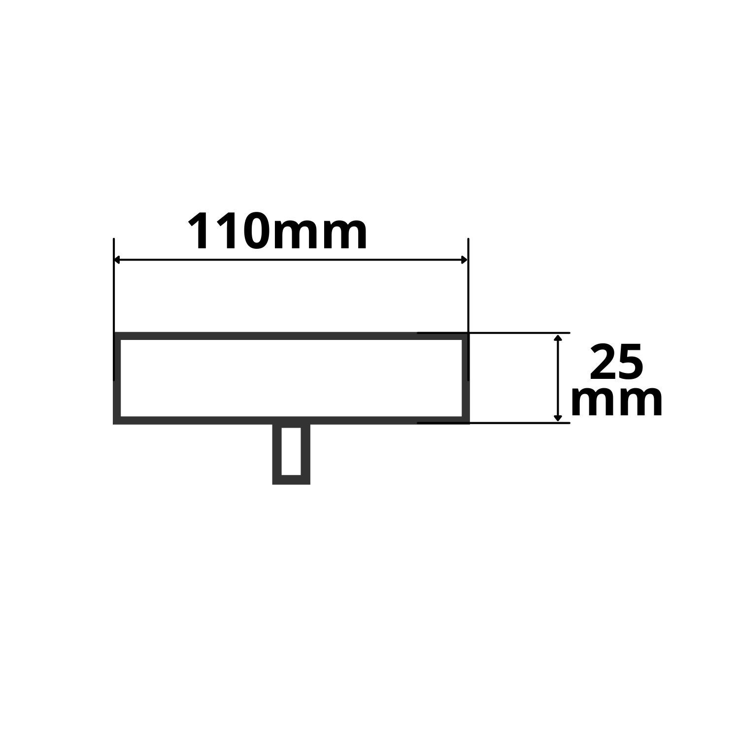 ISOLED Deckenbaldachin eckig, schwarz, für Einzelabhängung - 2