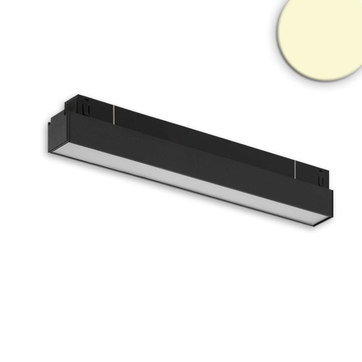 ISOLED Track48 Linearleuchte 30cm schwarz, 10W, 120°, 48V DC, 3000K,CRI90, Line+ - 1