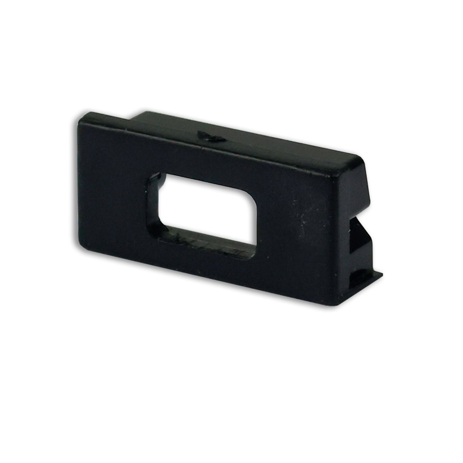 ISOLED Endkappe EC76B schwarz für Profil PURE14 S mit Kabeldurchführung, 1 STK - 1