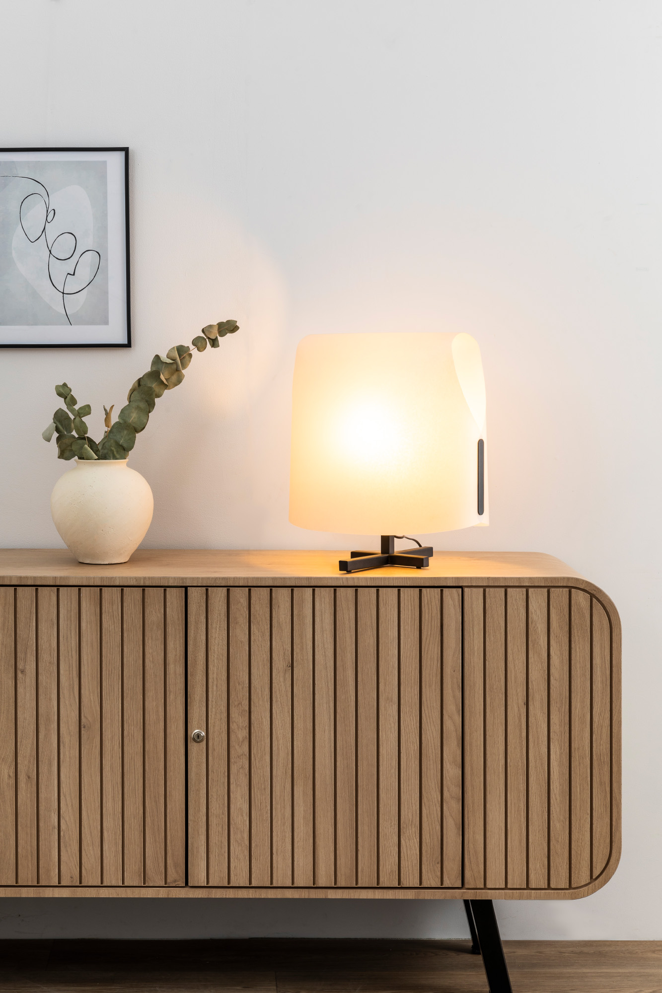 Faro LUANG M Schwarz/beige Tischleuchte - 2