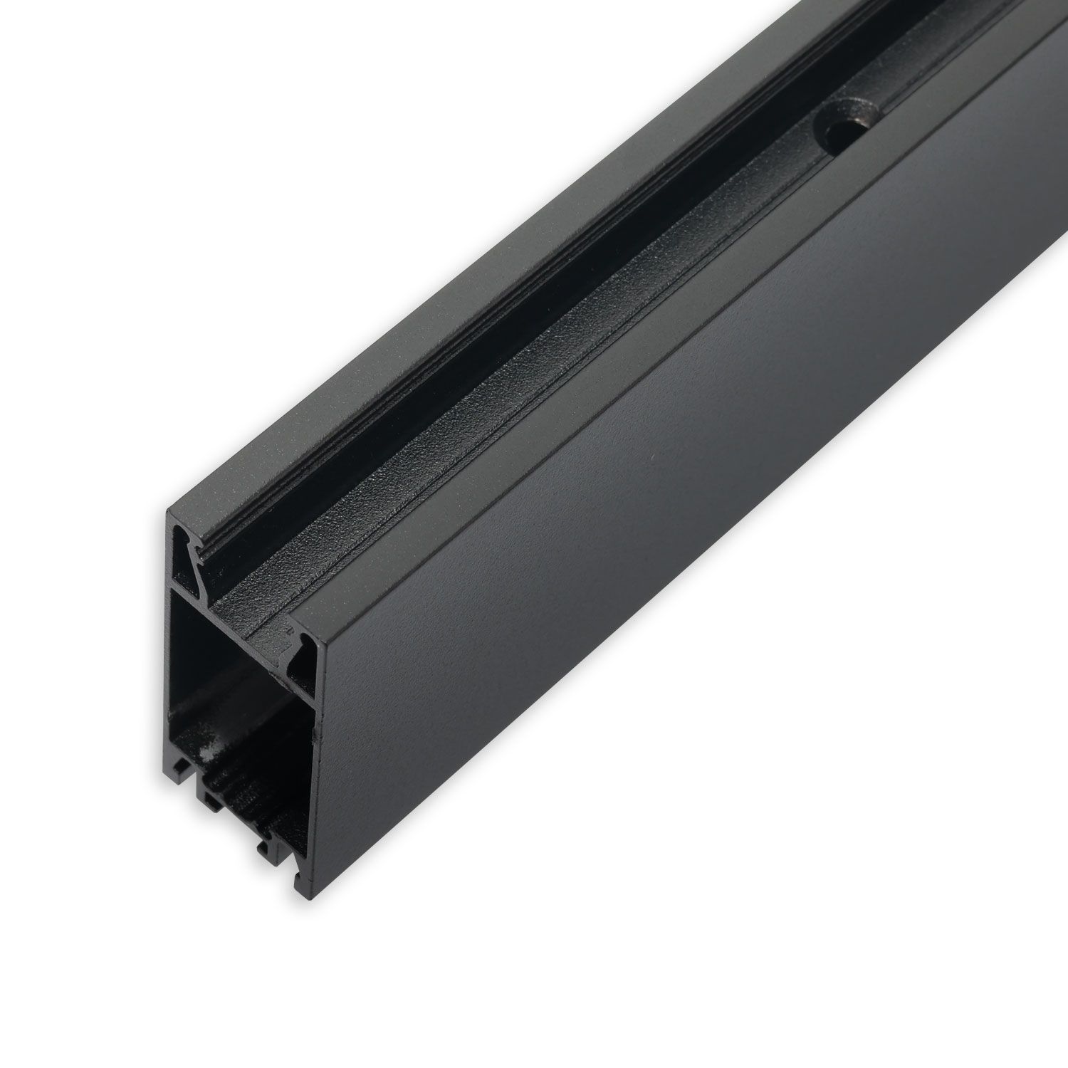 ISOLED Gardinenprofil Curtain10 ONE HIGH, schwarz RAL 9005, 200cm - 1