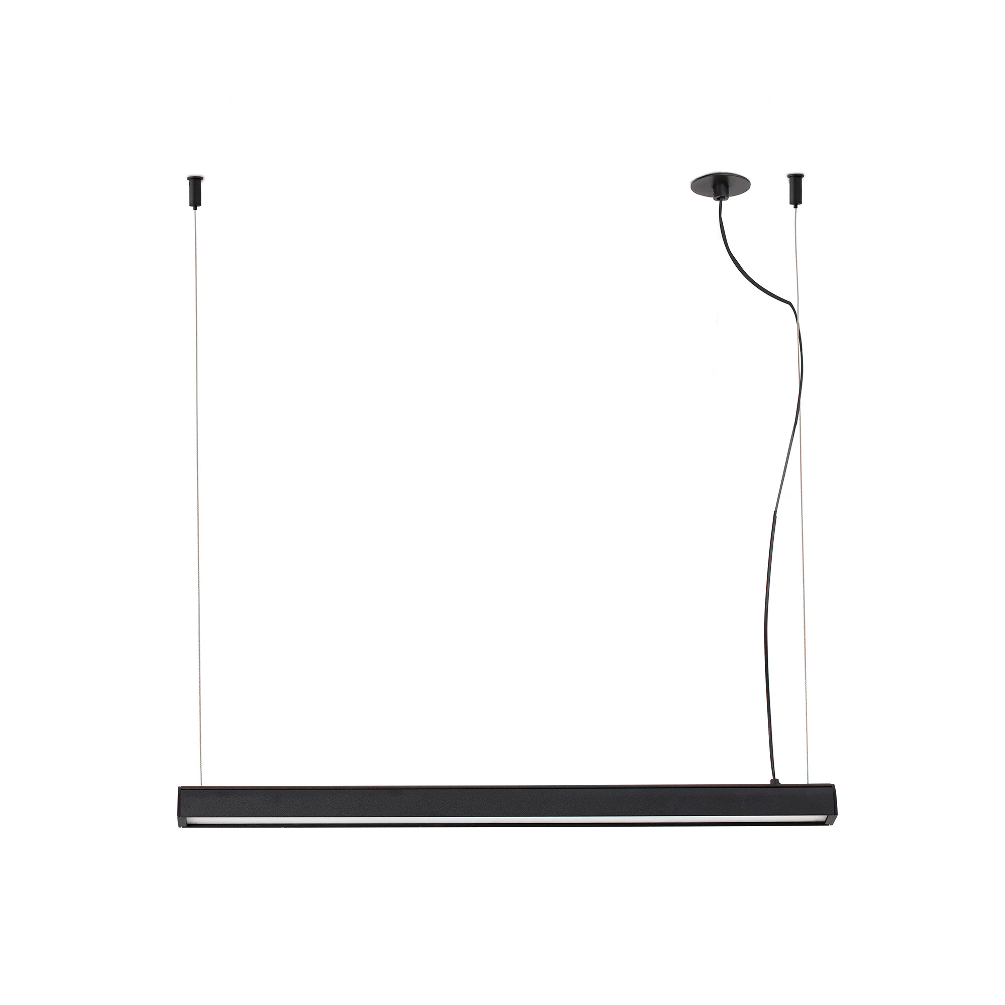 Faro VICO 600 Schwarze Pendelleuchte mit eingebautem Deckenbaldachin Faro VICO 600 Schwarze Pendelleuchte mit eingebautem Deckenbaldachin - 1
