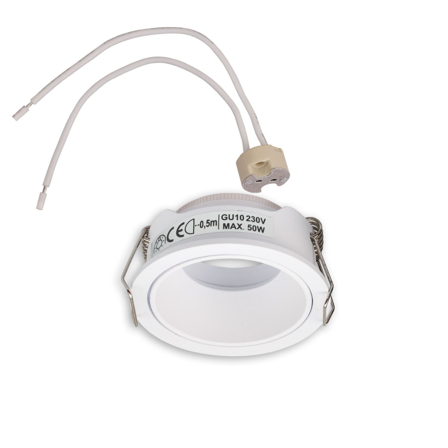 ISOLED Einbaurahmen für MR11/GU10 Mini Spots, rund, weiß - 4