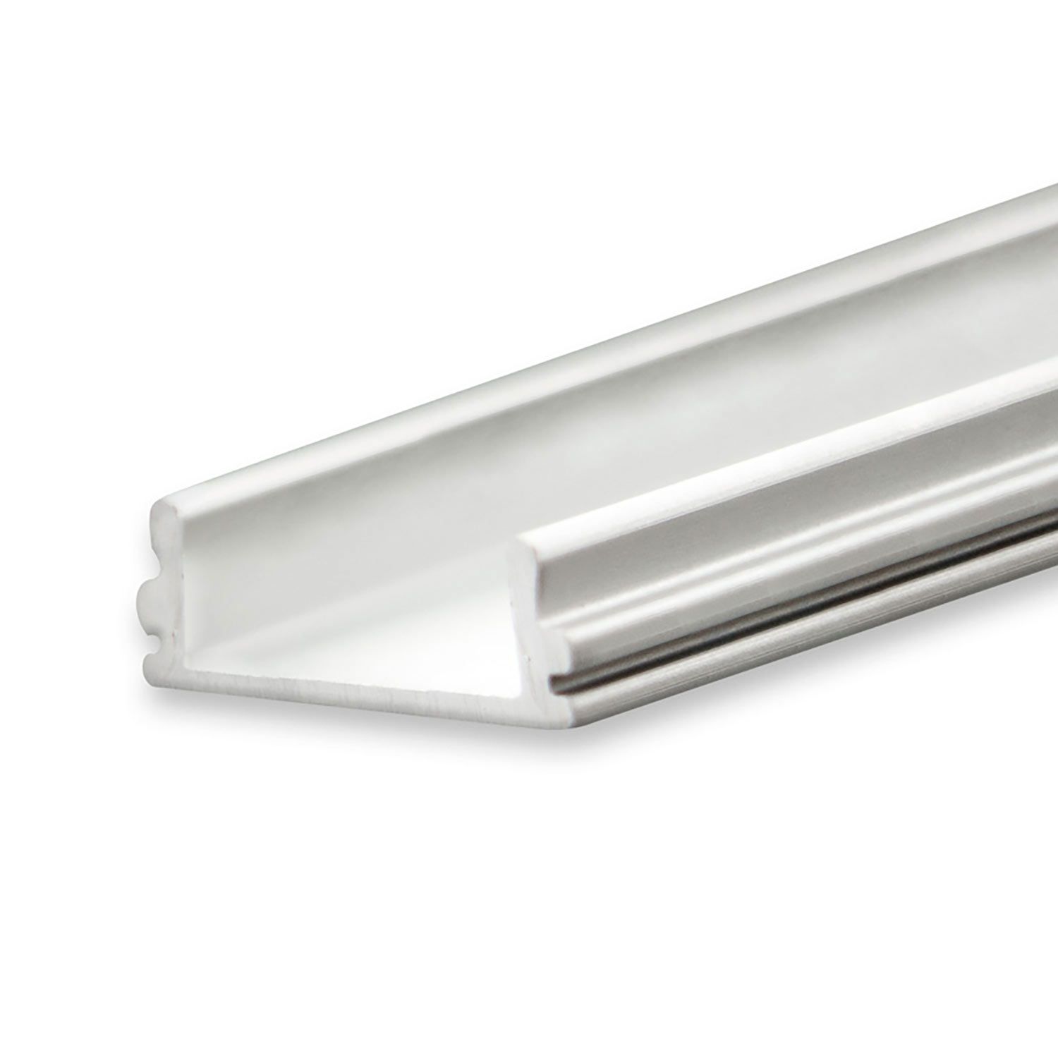 ISOLED LED Aufbauprofil SURF12 BORDERLESS FLAT Aluminium eloxiert, 200cm - 1