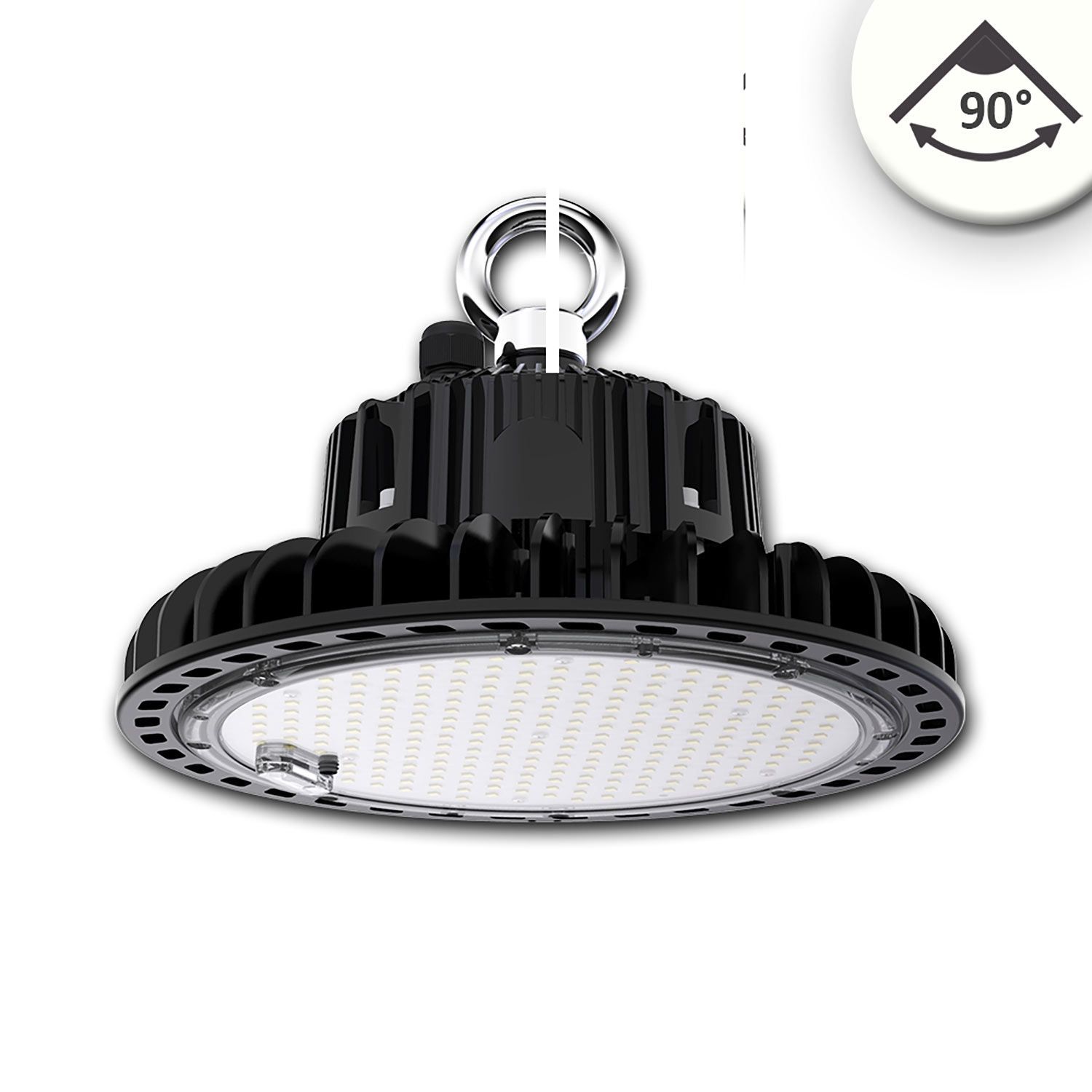 ISOLED LED Hallenleuchte FL 120W, 90°, IK10, IP65, 1-10V dimmbar, neutralweiß - 1