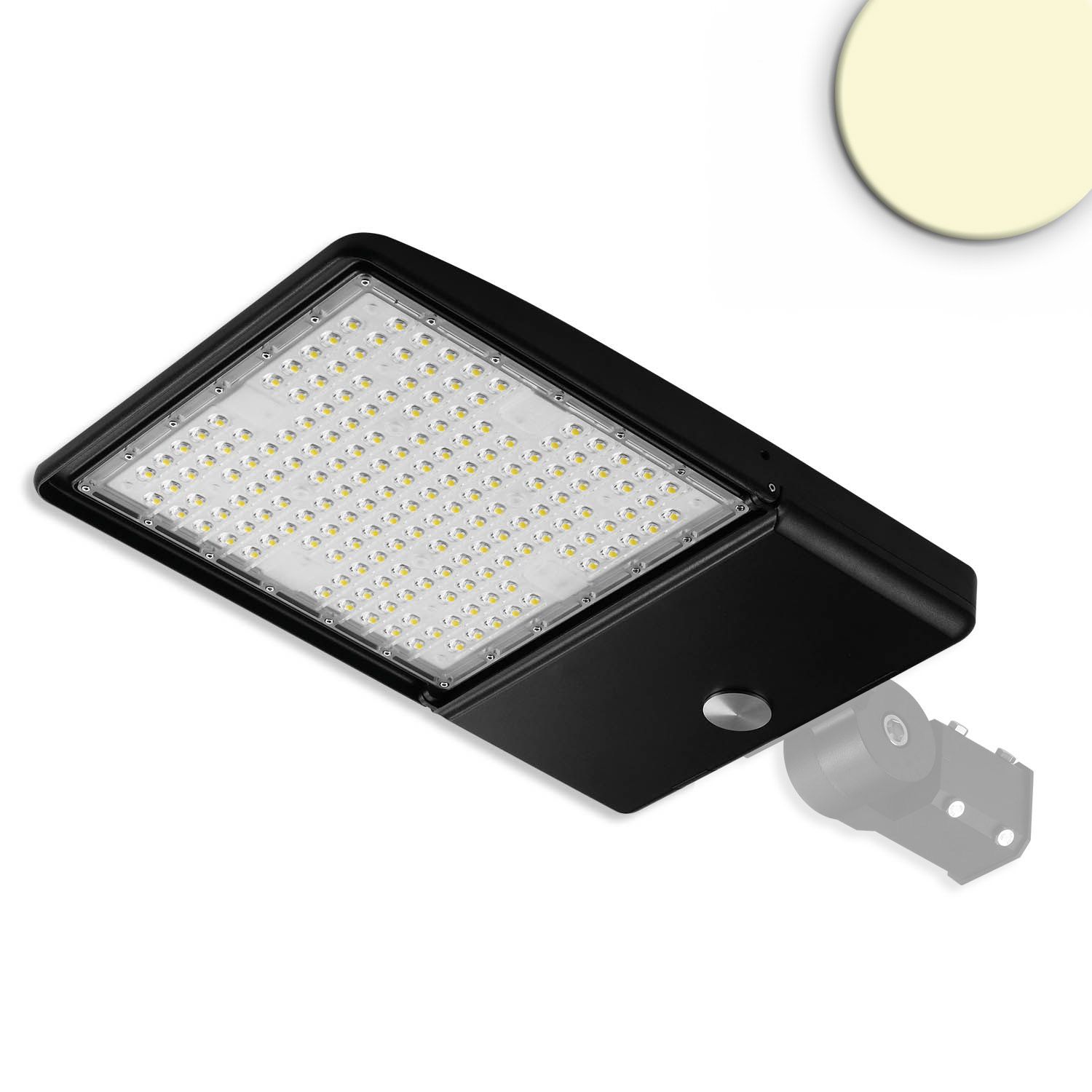ISOLED LED Street Light HE115, 3000K, 1-10V dimmbar mit Tageslicht- und Bewegungssteuerung, Winkel Typ III - 1