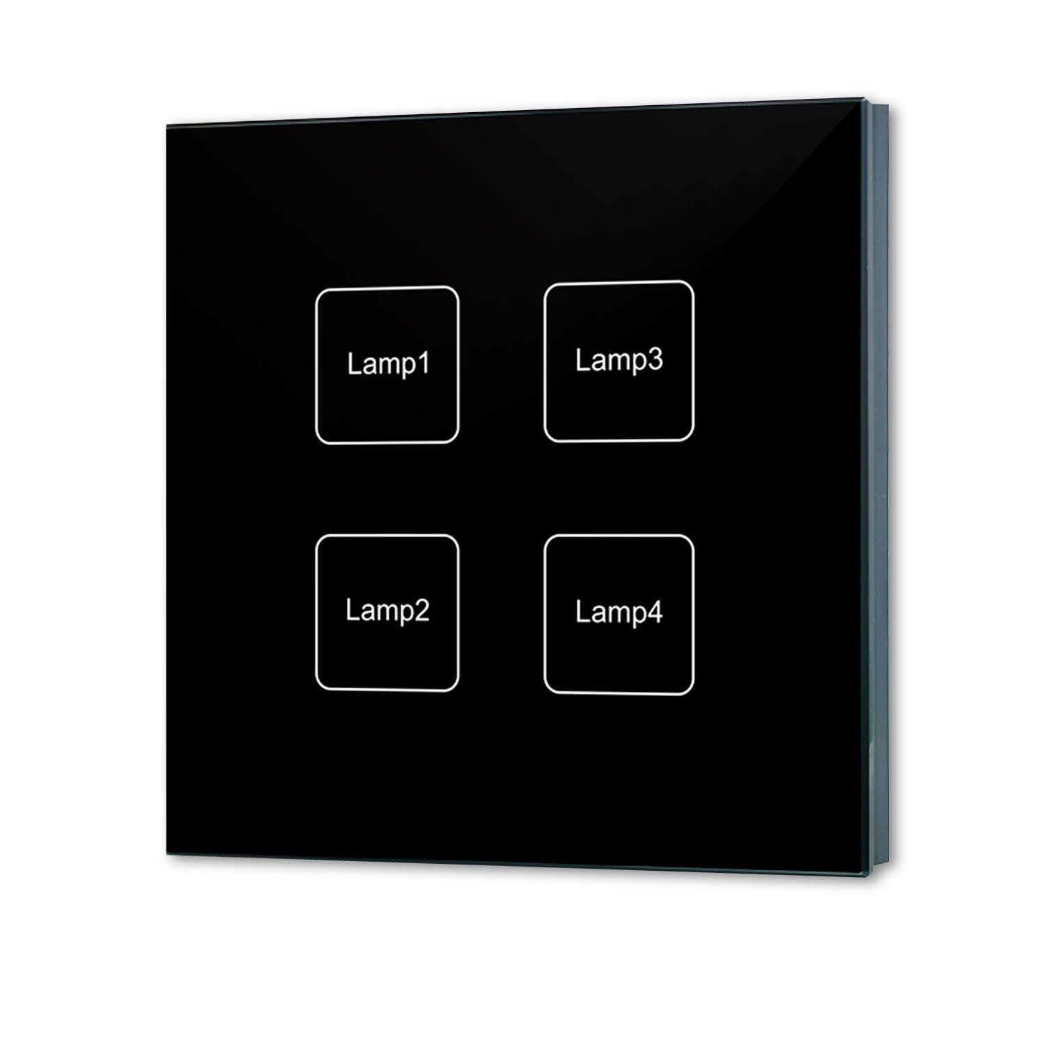 ISOLED DALI 4 Adressen Einbau-Touch Master-Dimmer, schwarz, Versorgung via DALI-Bus Spannung - 1