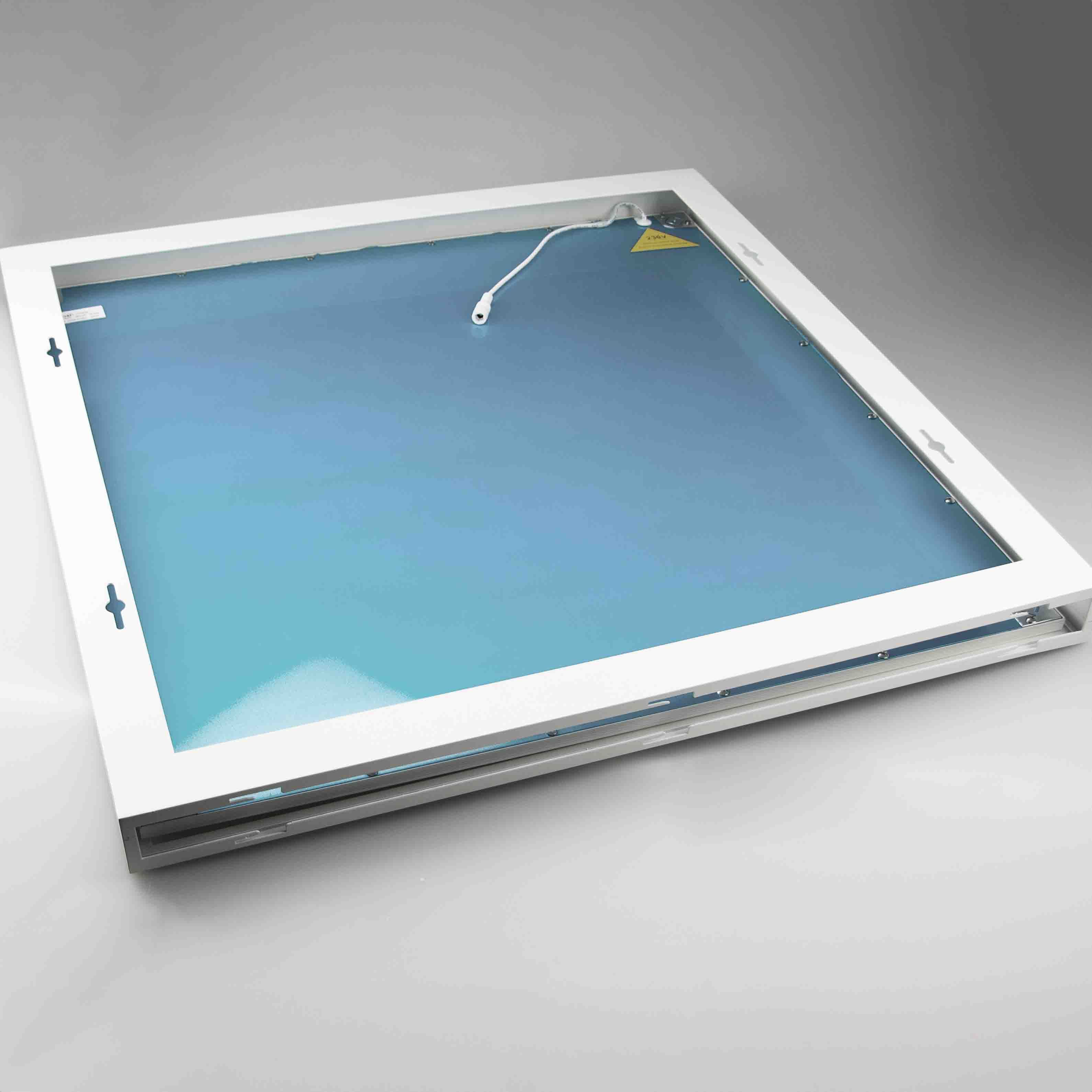 ISOLED Aufbaurahmen weiß RAL 9016, Höhe 5cm, für LED Panels 600x600, steckbare Schnellmontage - 6