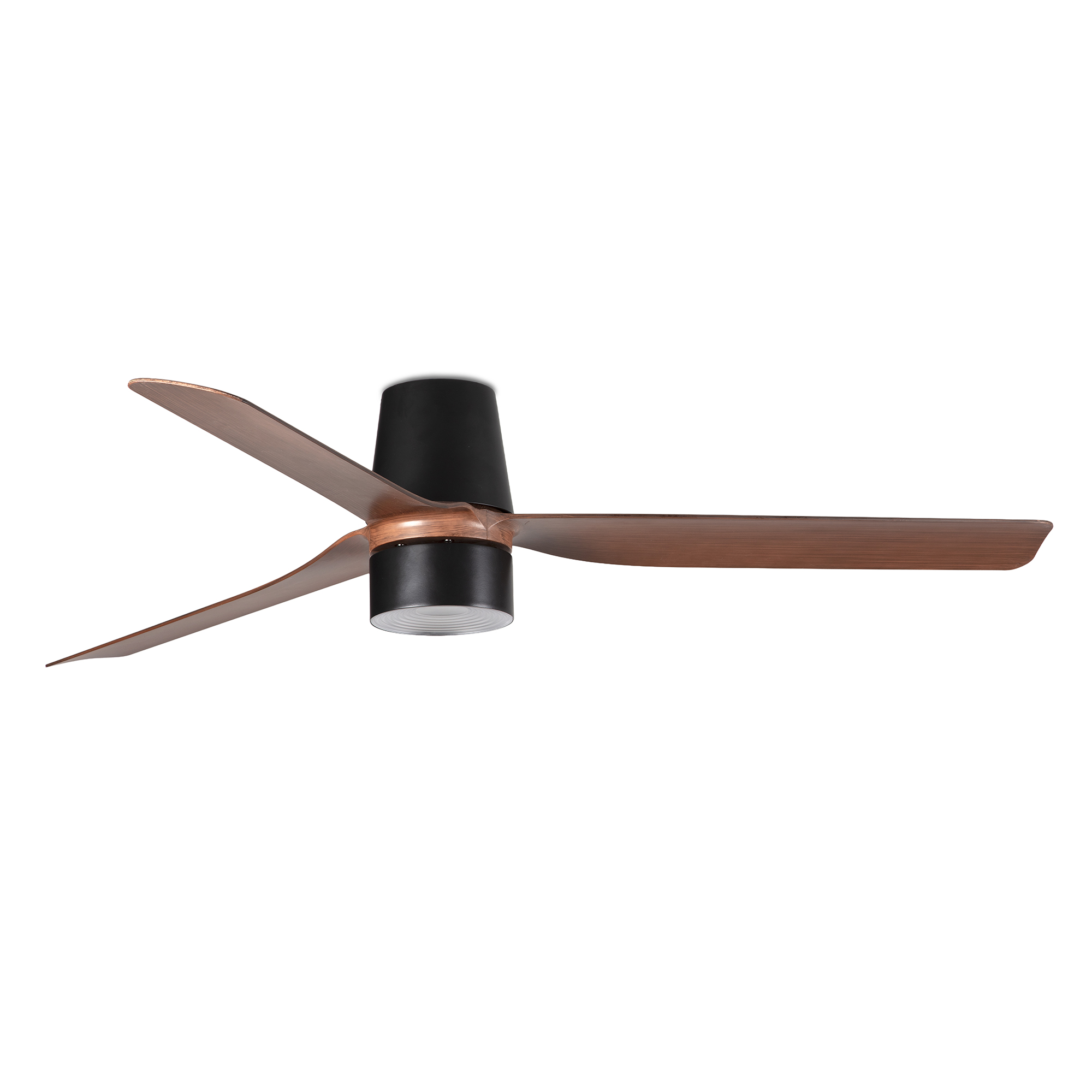 Faro PUNT TUB TEK M Ventilator schwarz/Nussbaum 4000K - Produktbild 1