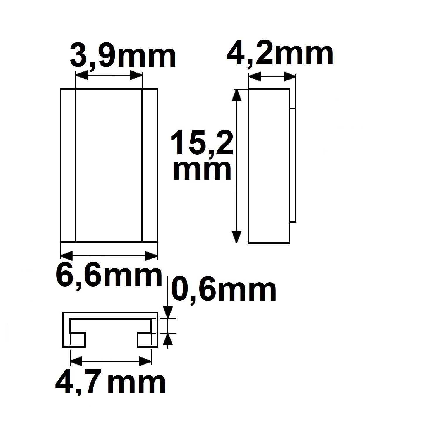 ISOLED Kontakt-Kabelanschluss Universal (max. 5A) K2-25 für 2-pol. IP20 Flexstripes mit Breite 5mm - 2