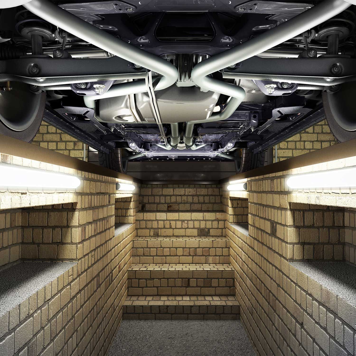 ISOLED LED Wannenleuchte 120cm, IP65, PowerSwitch 22-40W, 6000K - 8