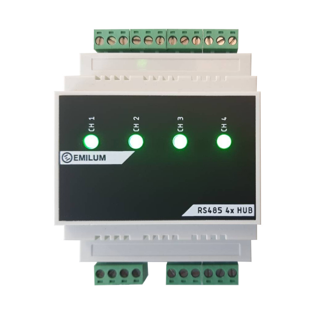 Emilum DMX/RDM, RS485, 4-Port Hub/Splitter Emilum DMX/RDM, RS485, 4-Port Hub/Splitter - 1