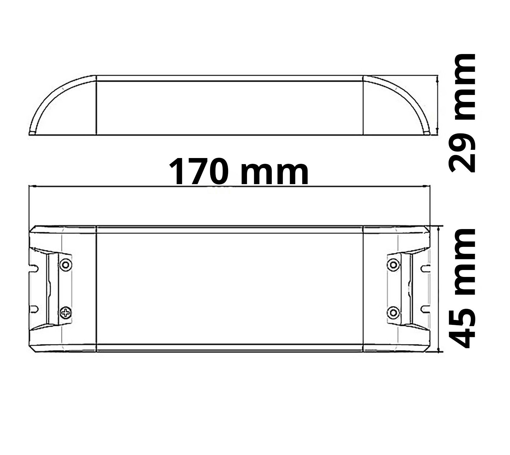 ISOLED LED Trafo 24V/DC, 0-75W, SELV, flach - 2