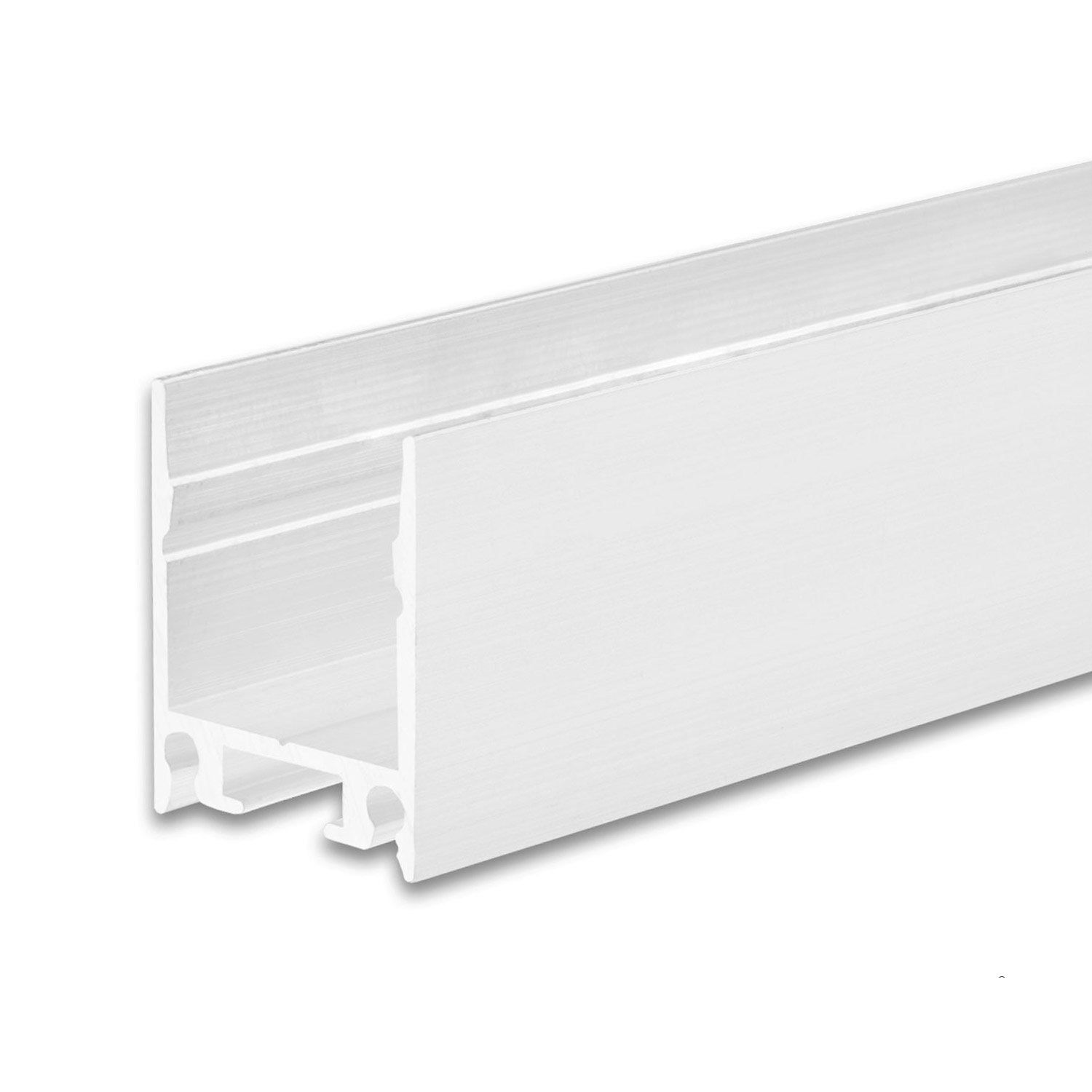 ISOLED LED Aufbauleuchtenprofil HIDE SINGLE Aluminium weiß RAL 9003, 200cm ISOLED LED Aufbauleuchtenprofil HIDE SINGLE Aluminium weiß RAL 9003, 200cm - 1