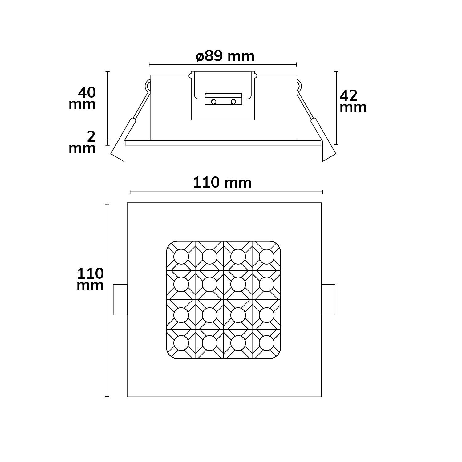 ISOLED LED Downlight Prism blendungsreduziert 10W, IP54, neutralweiß, dimmbar - 4