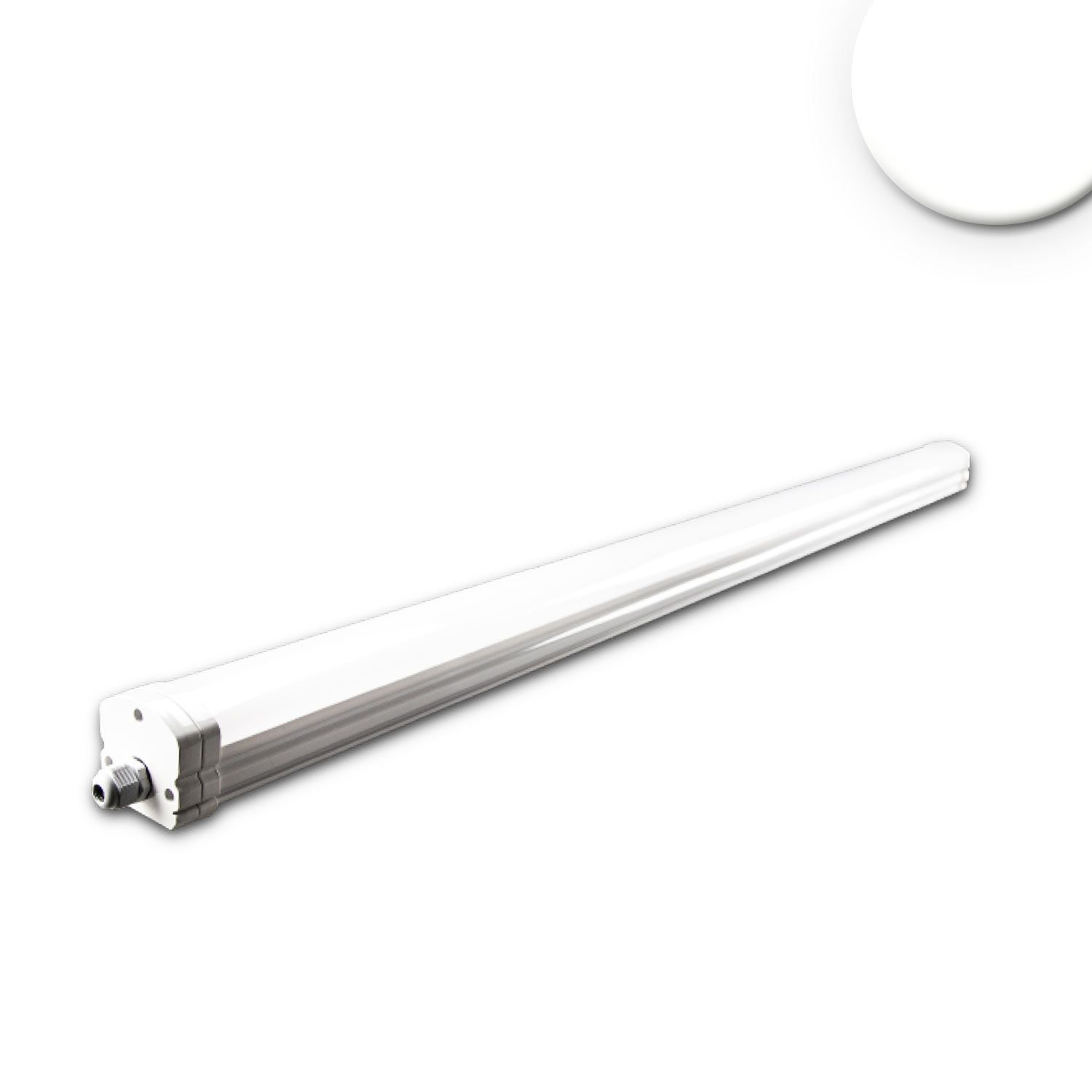 ISOLED LED Linearleuchte mit HF-Bewegungssensor 130cm, 36W, IP65, neutralweiß - 1