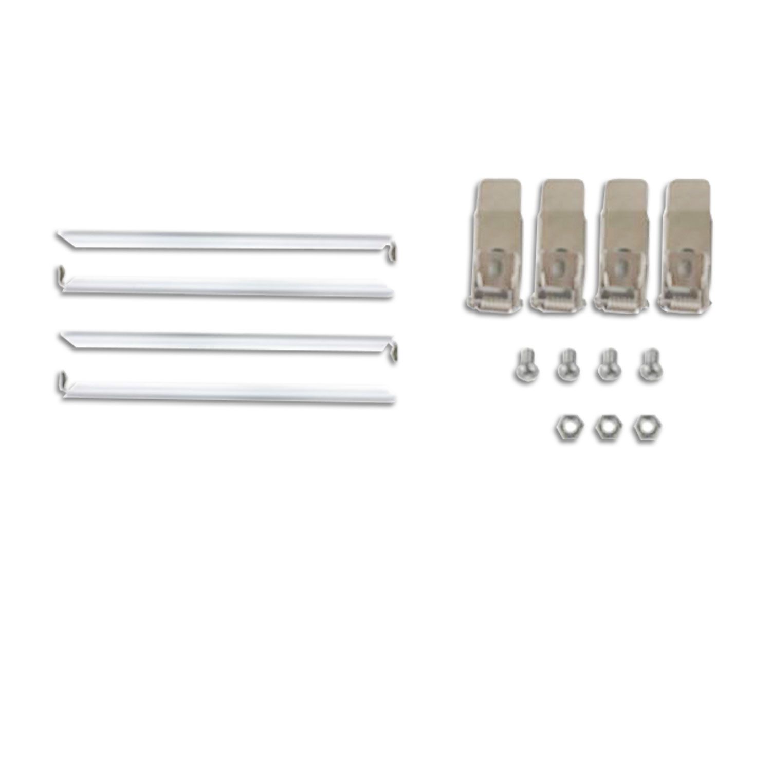 ISOLED Einbaurahmen weiß RAL 9016, für LED Panels 308x1550, steckbare Schnellmontage - 2