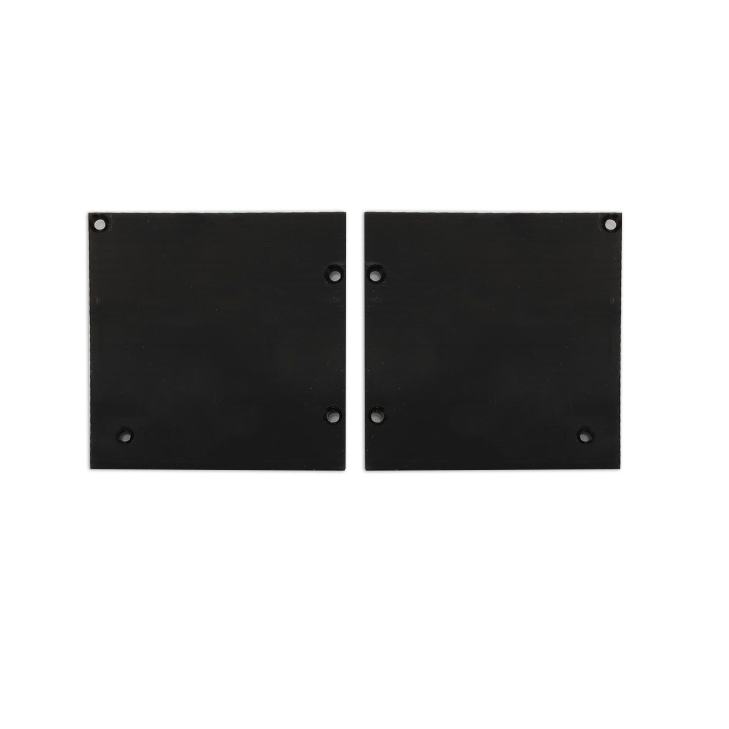 ISOLED Endkappe Alu EC131 für Curtain10 ONE HIGH mit VISOR, 1 Paar (links & rechts), schwarz - 1