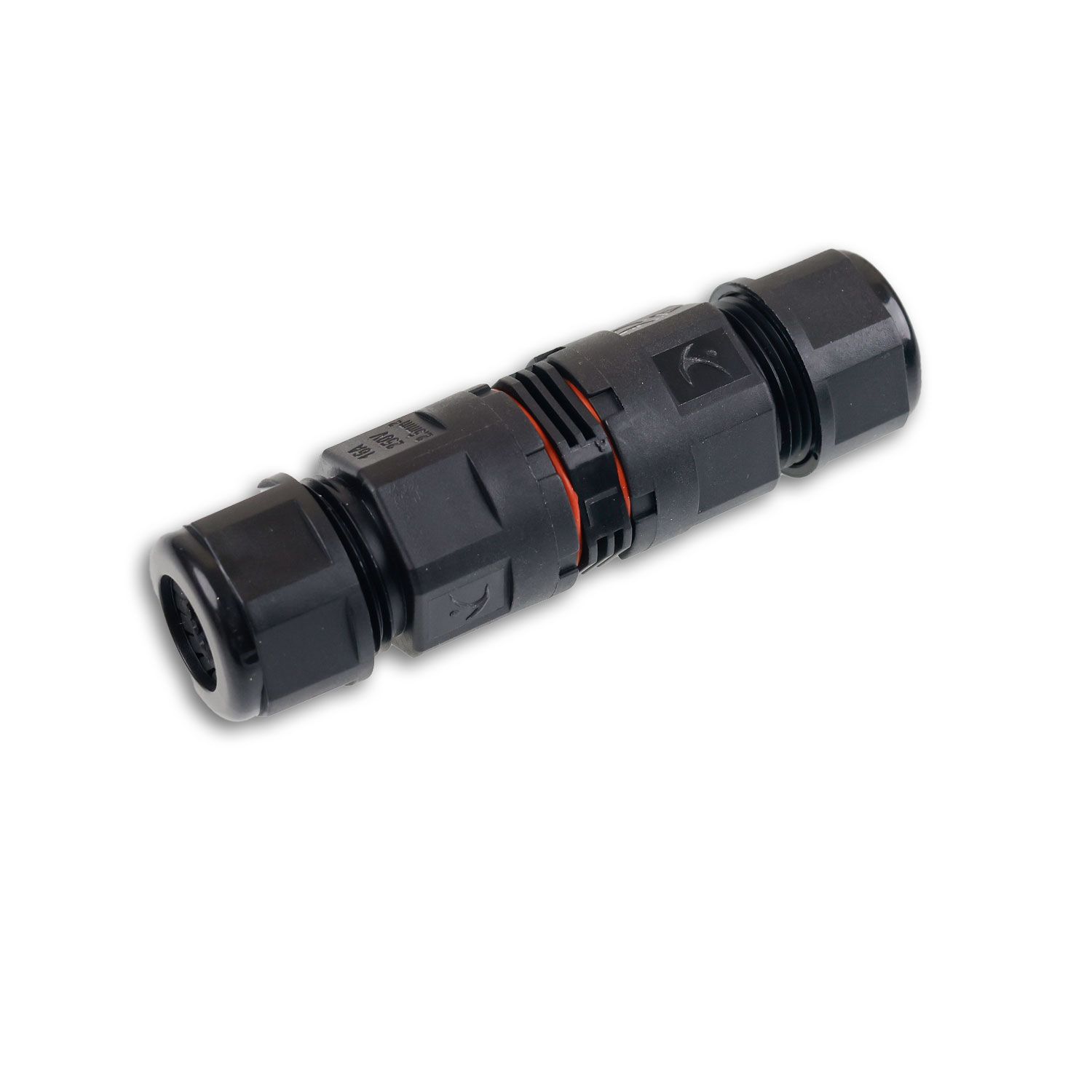 ISOLED Kabelverbinder IP67, 3-polig 0.75-2.5mm² mit Federklemme, max. 250V 16A, Manteldm. 6.5-11mm - 1