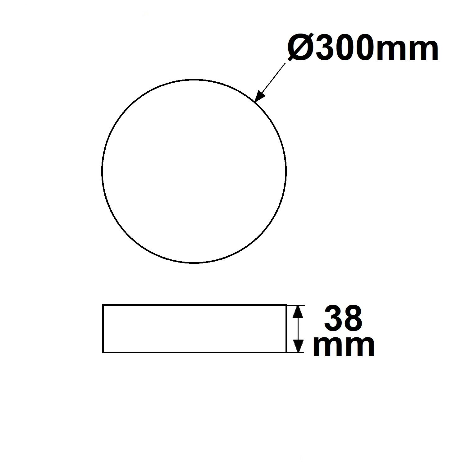 ISOLED LED Deckenleuchte weiß, 24W, rund, DN300, warmweiß, dimmbar - 2