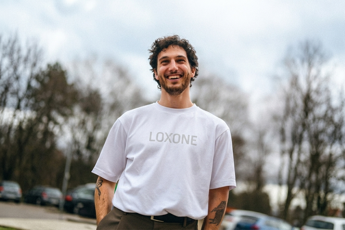 Loxone T-Shirt Herren Corporate Weiß XXL - 2