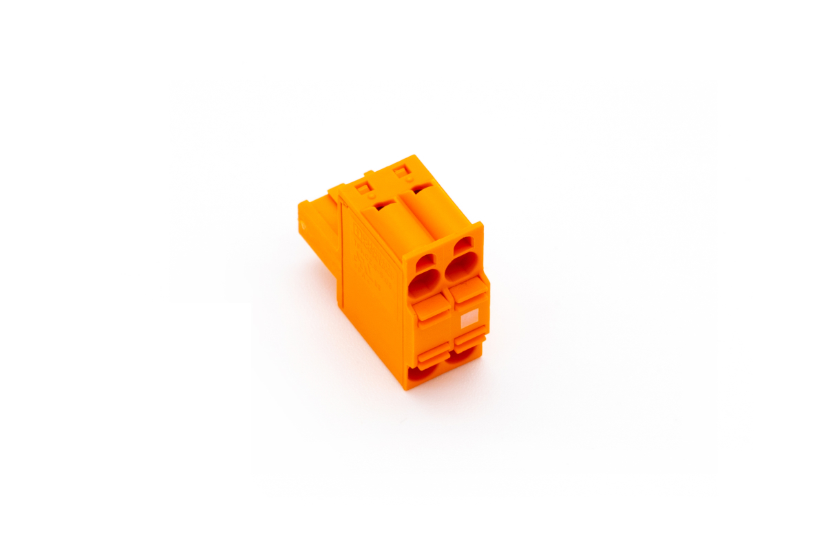 Loxone Push Steckklemme Orange 2fach Loxone Push Steckklemme Orange 2fach - 1