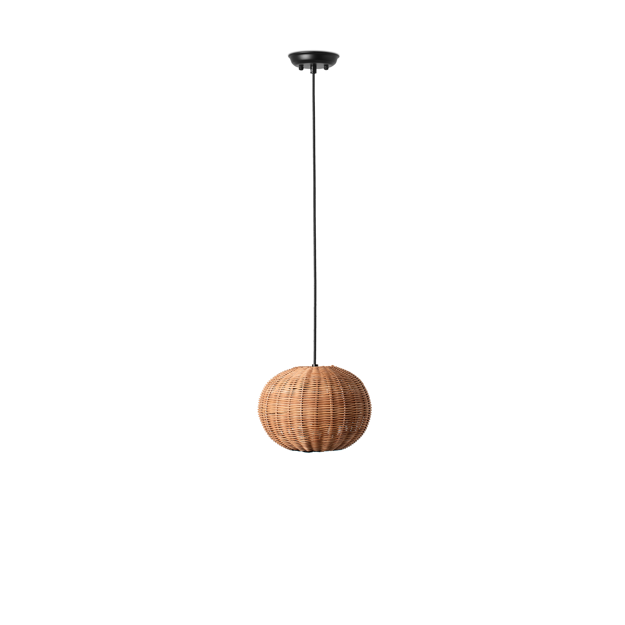 Faro HAKA 250 Pendelleuchte schwarz/rattan Faro HAKA 250 Pendelleuchte schwarz/rattan - 1