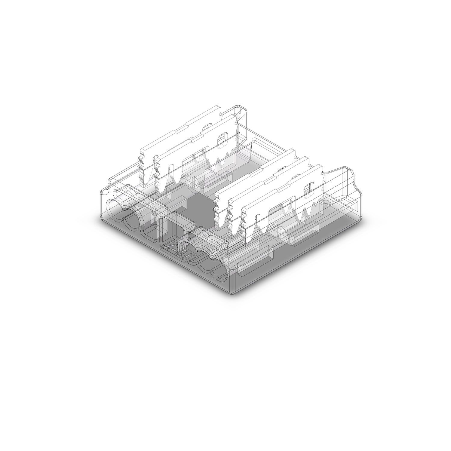 ISOLED Kontakt-Kabelanschluss (max. 5A/0,25qmm) K2-512-COB für 5-pol. IP20 Flexstripes mit Breite 12mm - 2