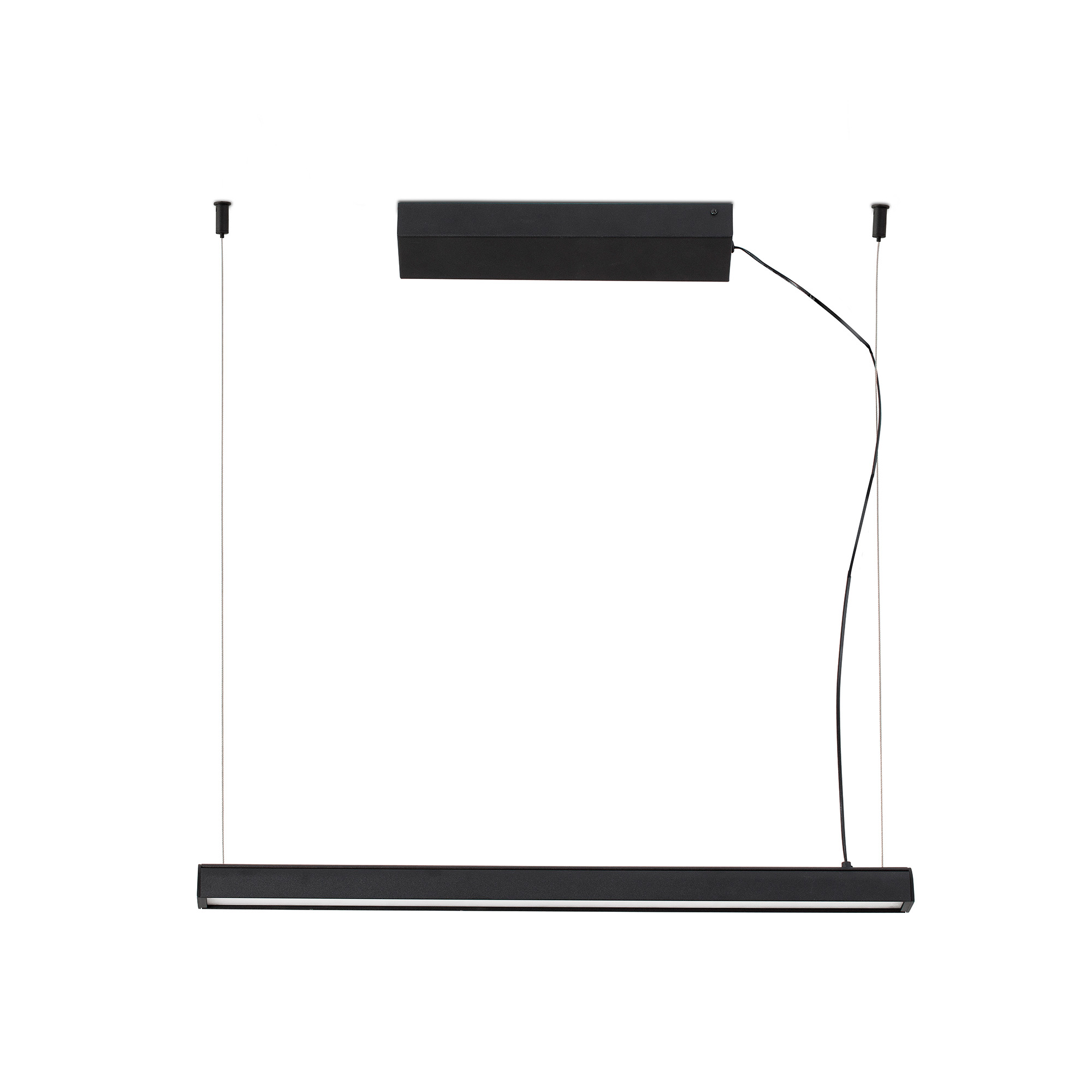Faro VICO 600 Schwarze Pendelleuchte mit aufgesetzter Deckenrosette - 1