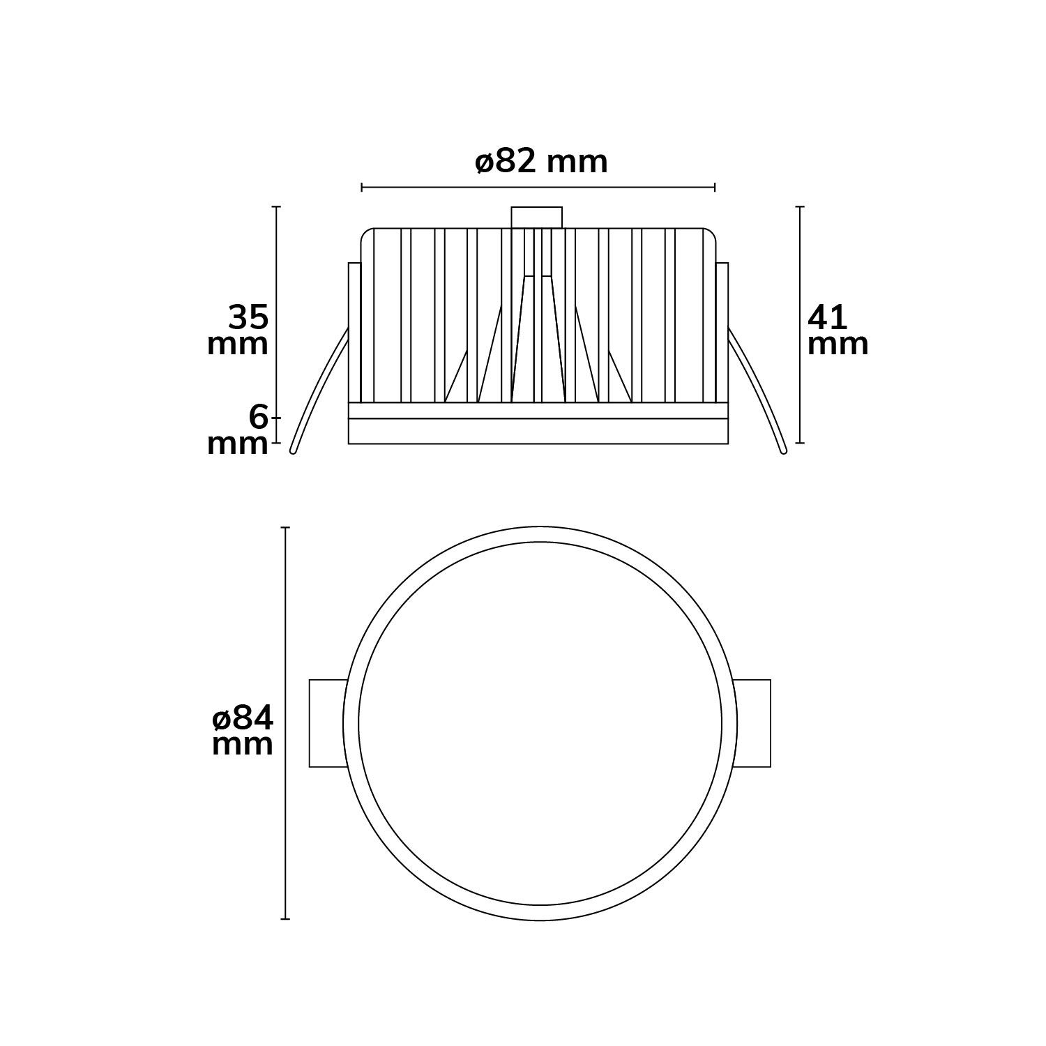 ISOLED LED Einbaustrahler Sys-90 MiniAMP, 10W, 24V DC 4000K, CRI92, dimmbar (exkl. Cover) - 4