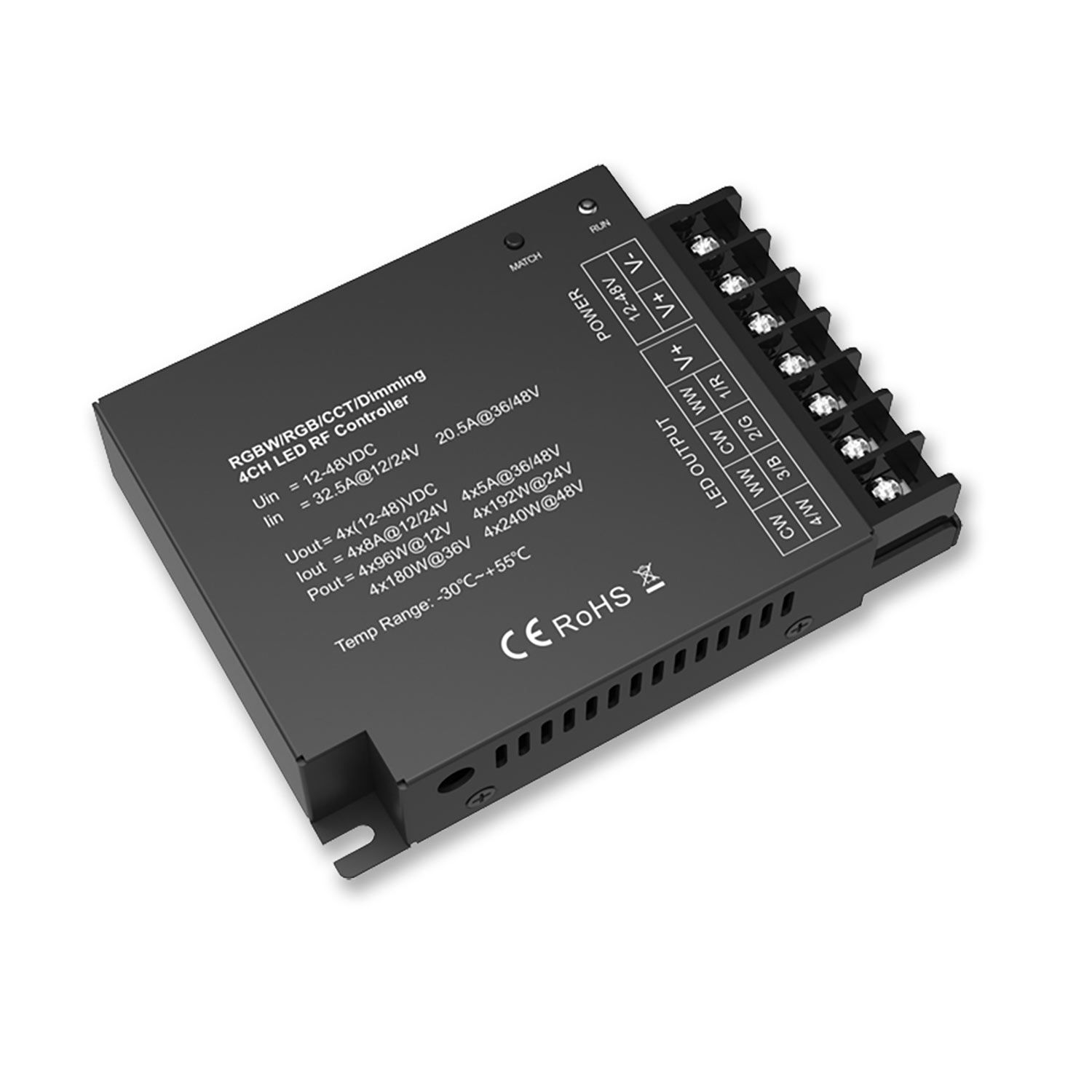 ISOLED Sys-Pro Funk Mesh PWM-Dimmer, 1-4 Kanal, 12-24V DC 4x8A, 36-48V DC 4x5A - 1