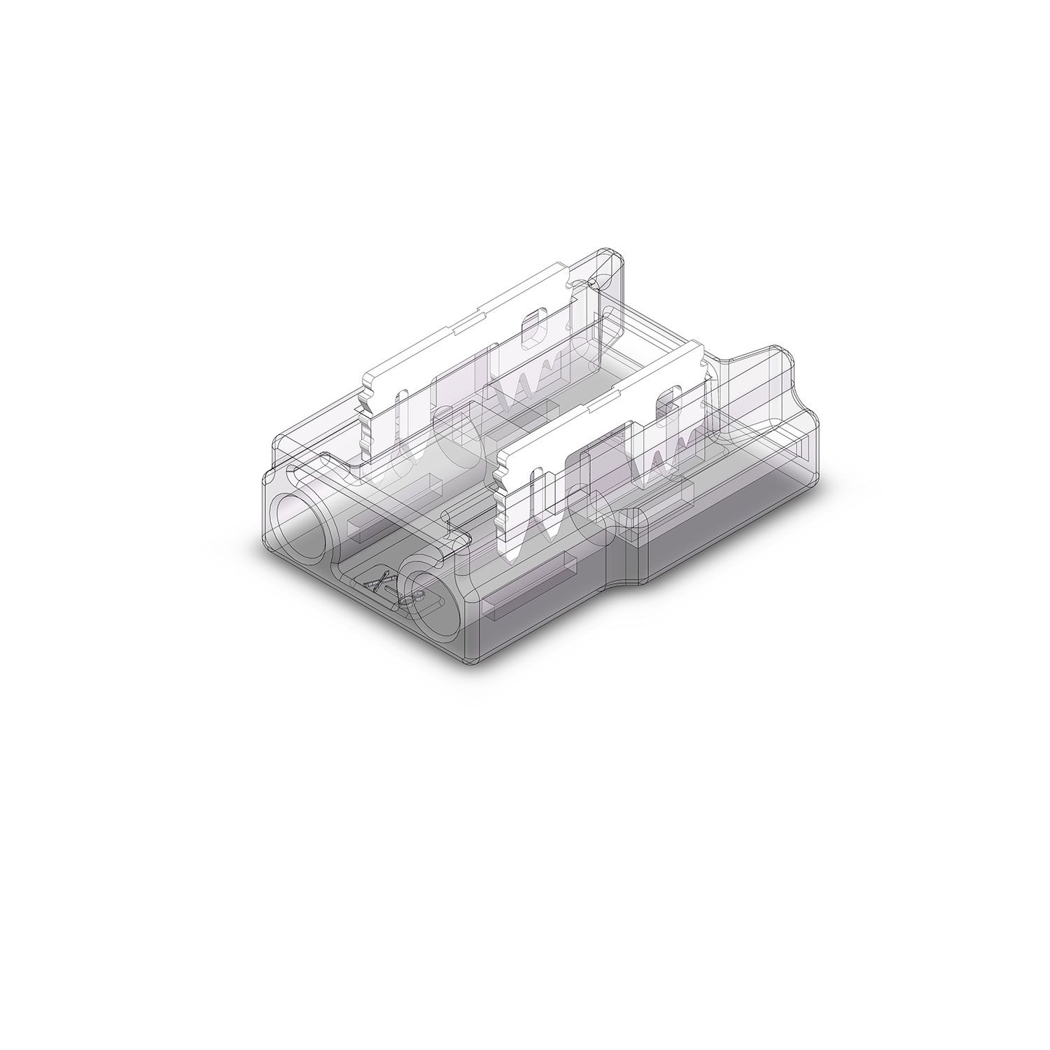 ISOLED Kontakt-Kabelanschluss (max. 4A/0,5qmm) K2-28 für 2-pol. IP20 Flexstripes mit Breite 8mm - 4