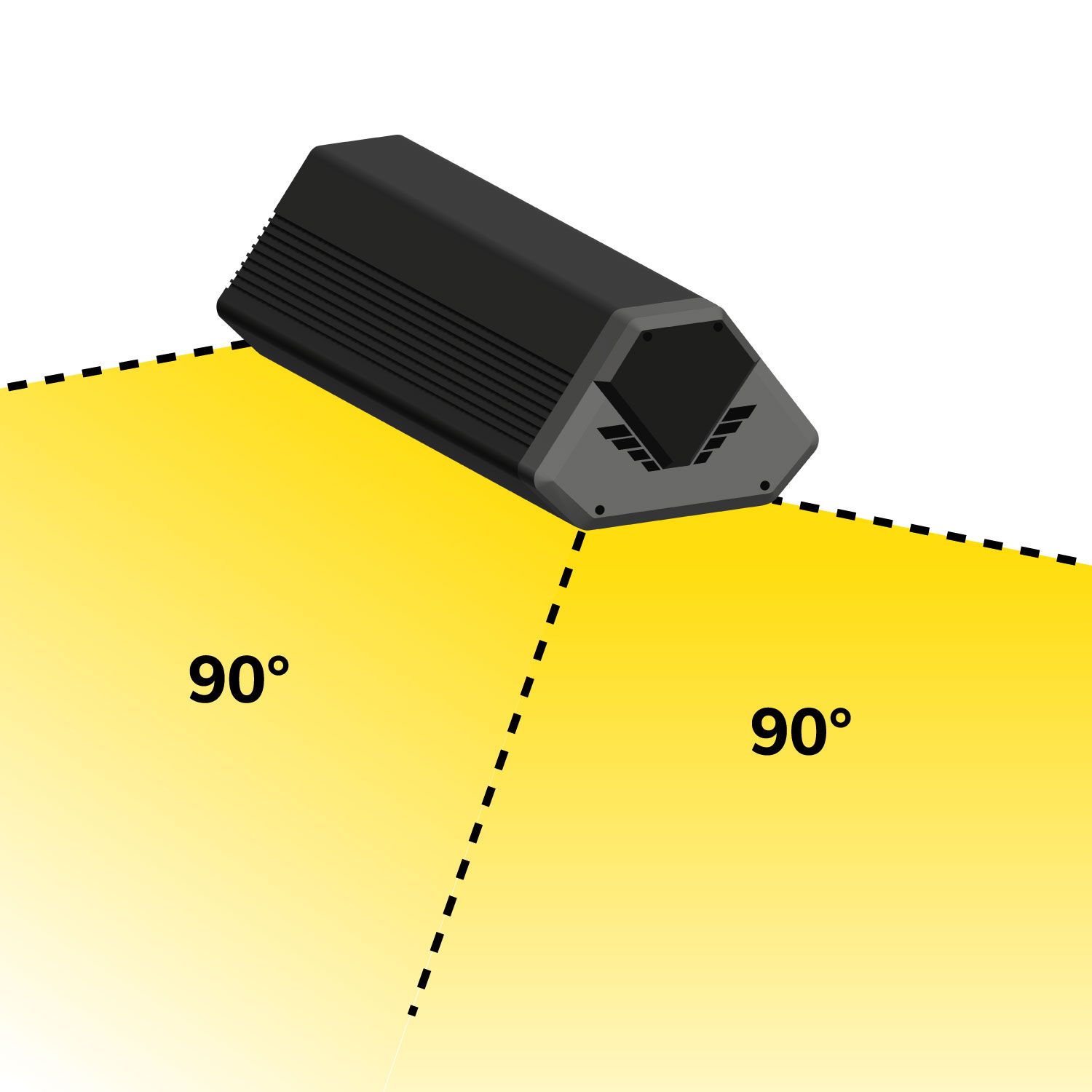 ISOLED LED Hallenleuchte LN 50W, 90°, IK10, IP65, 1-10V dimmbar, kaltweiß - 2
