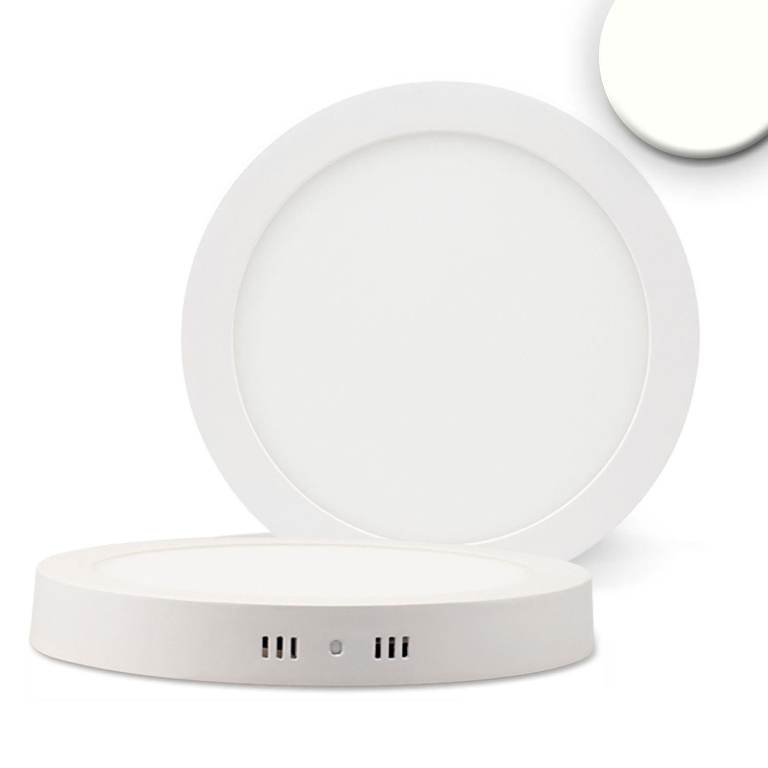 ISOLED LED Deckenleuchte weiß, 24W, rund, DN300, neutralweiß, dimmbar - 1